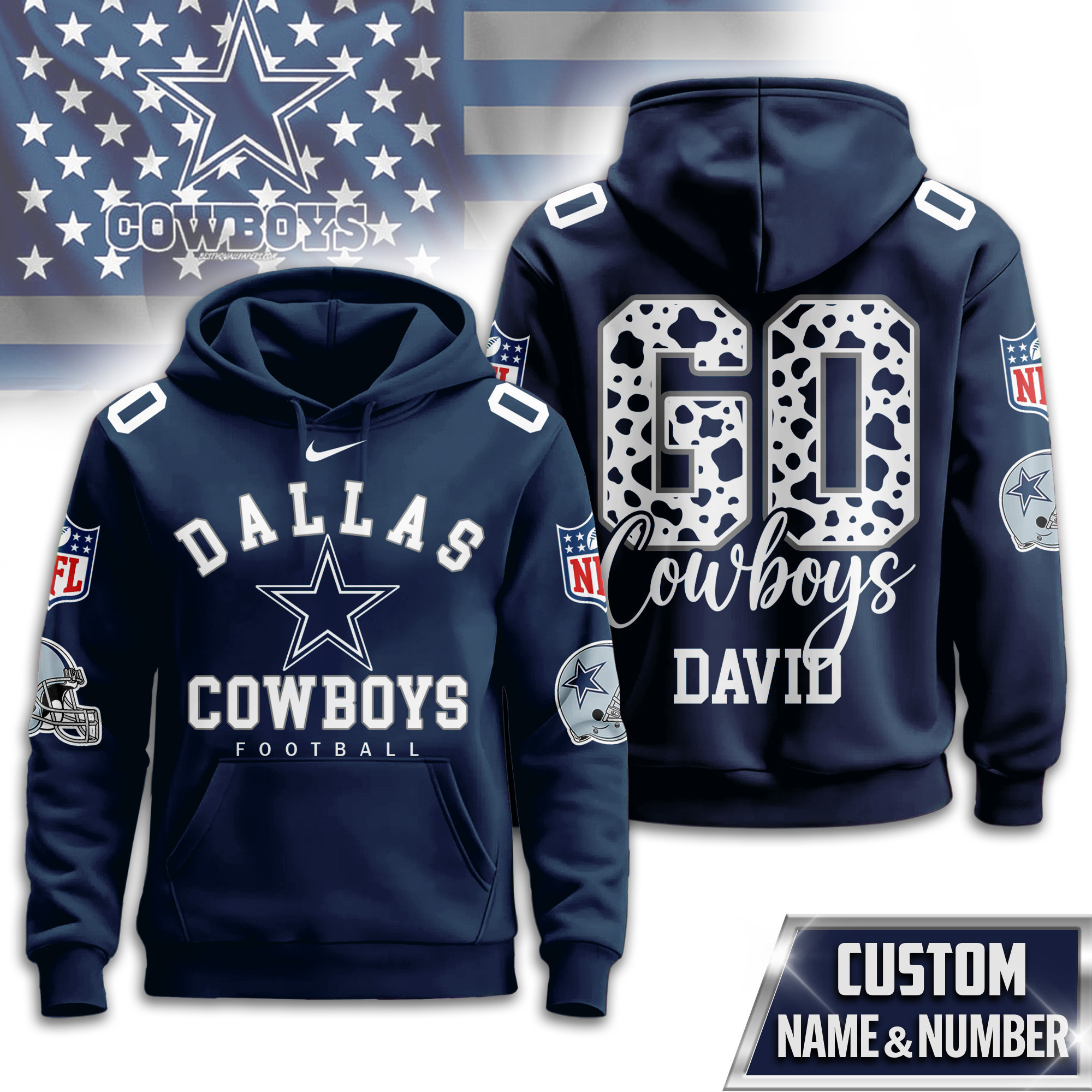 Dallas Cowboys | Premium NFL Custom Game Day Hoodie TD