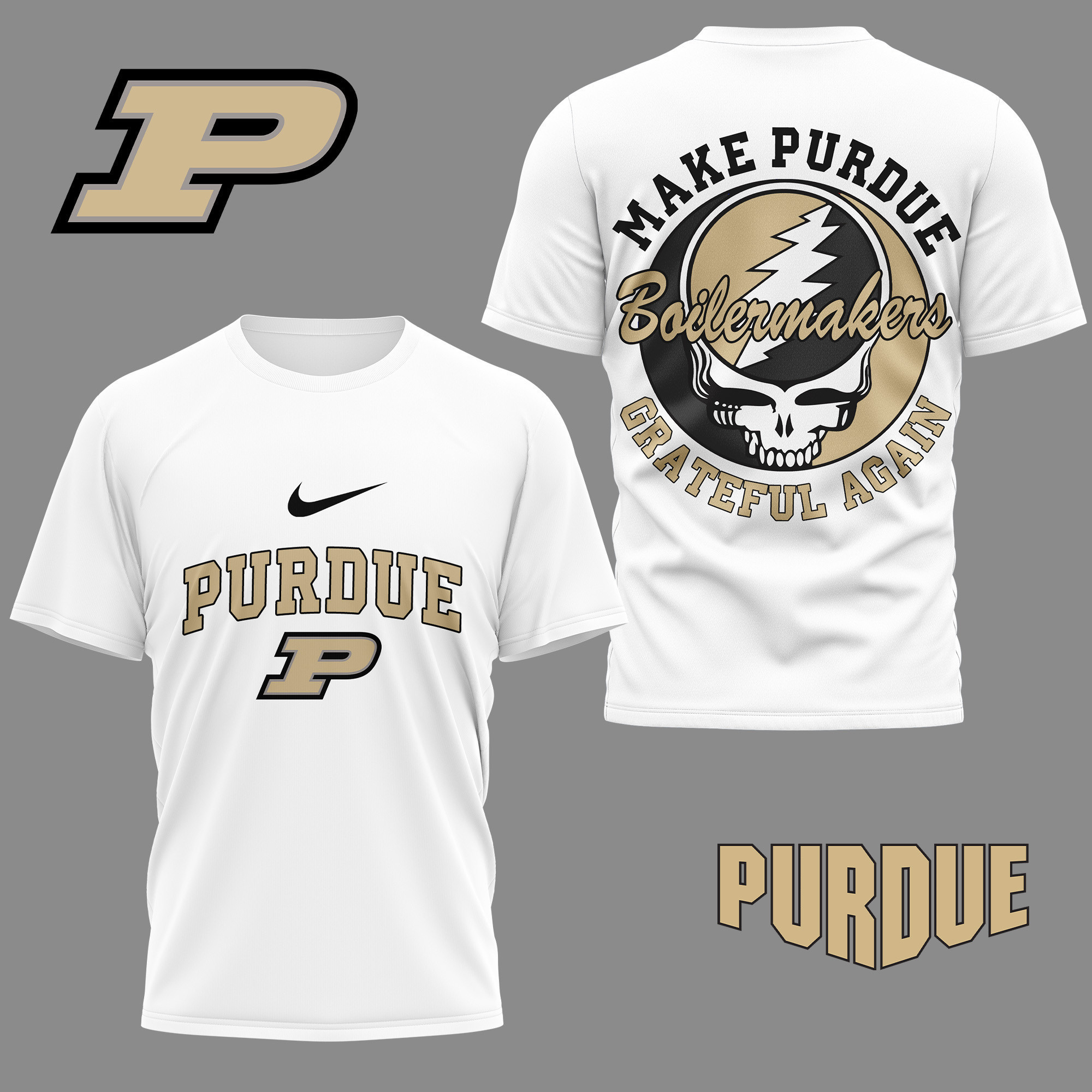 Purdue Boilermakers | Premium NCAA Grateful Game Day 3D Shirt NY