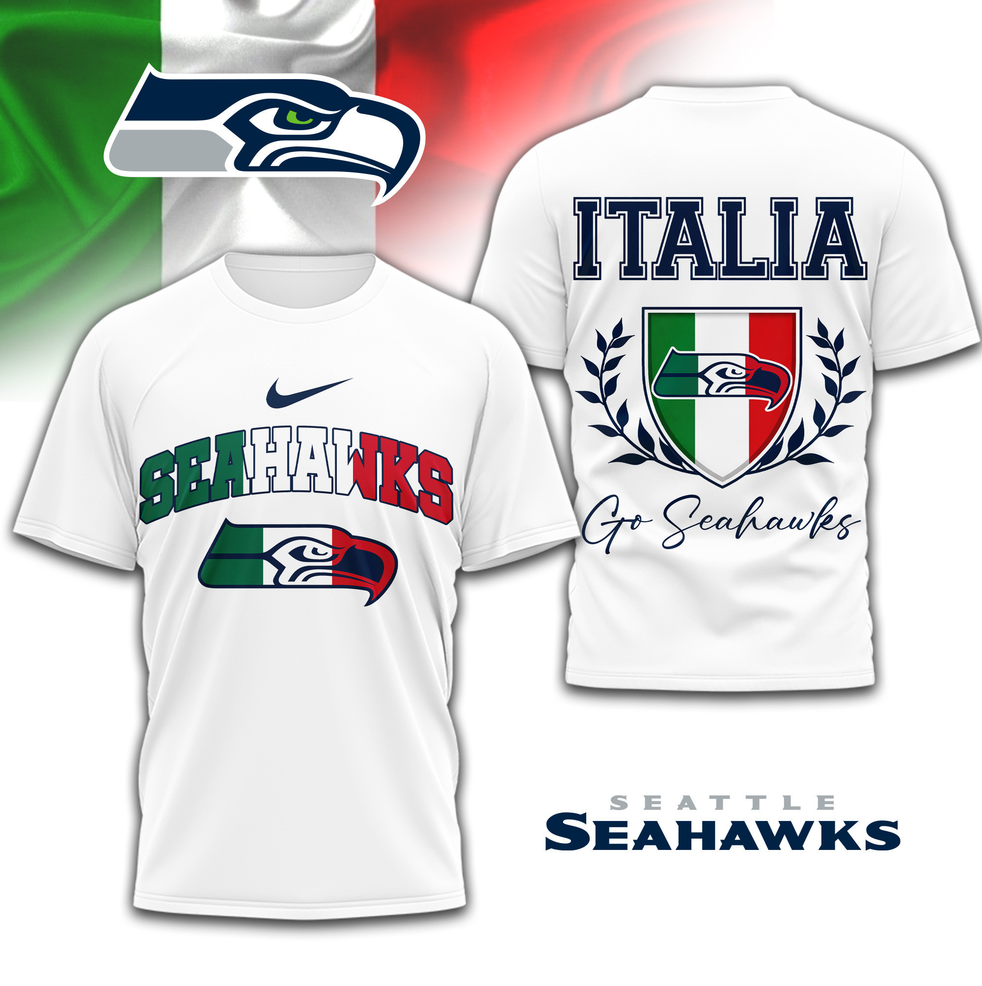 Seattle Seahawks | PREMIUM NFL ITALIA 3D SHIRT TD090126