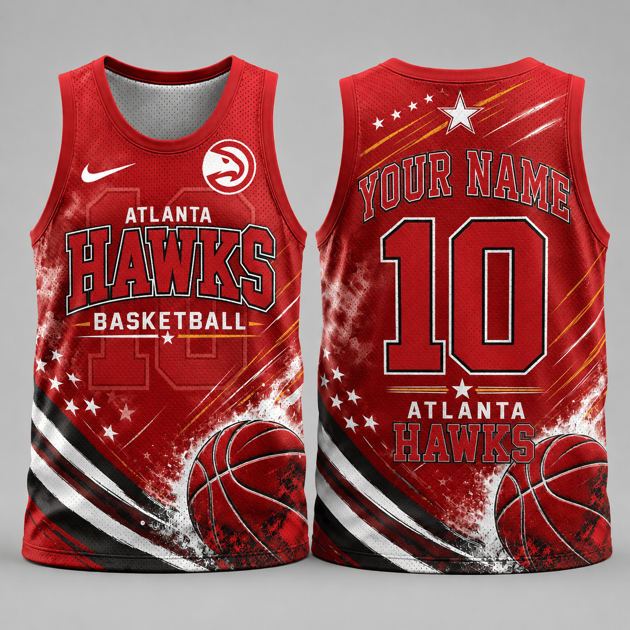 Atlanta Hawks | Premium NBA Personalized Fan Pride Basketball Tank Top TD