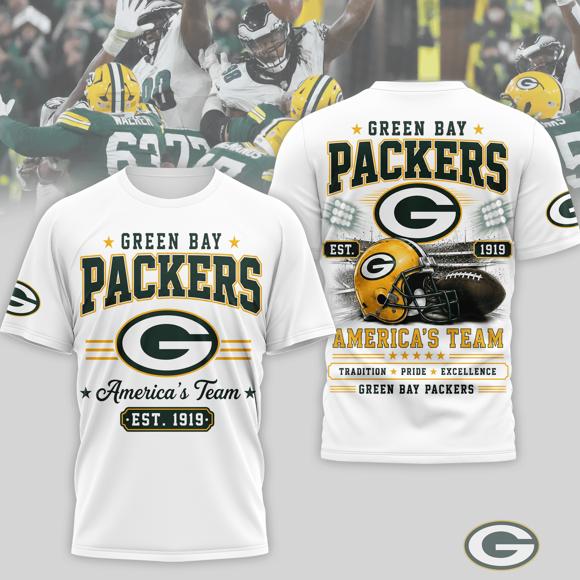 Green Bay Packers | Premium NFL Team Tradition Pride 3D Shirt NTH1