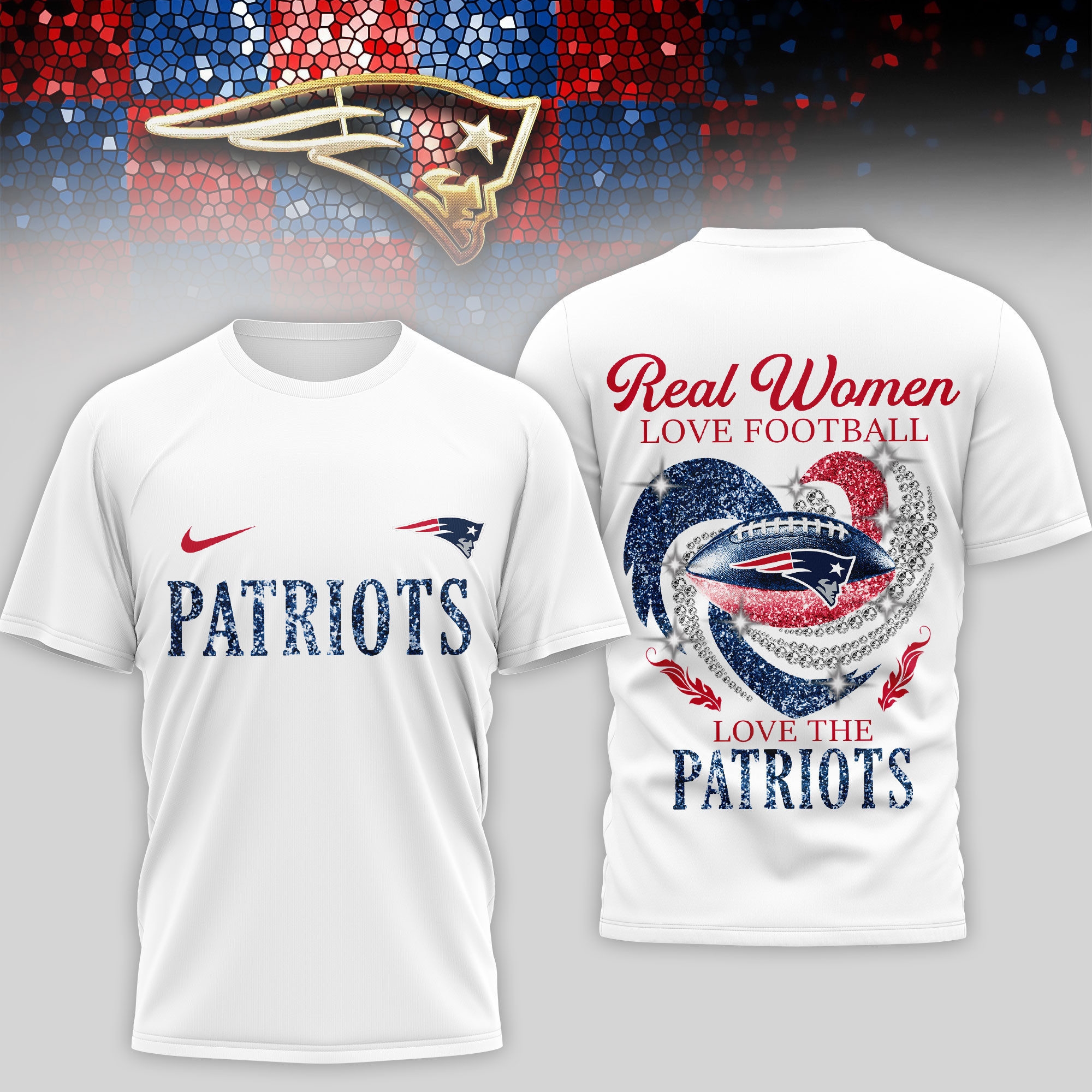 New England Patriots | Premium NFL Stadium Graphic 3D Shirt NTH1