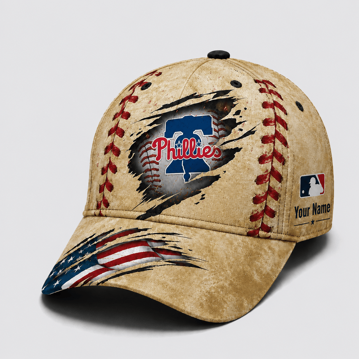 Philadelphia Phillies | Premium MLB Patriot Stitch Baseball Cap