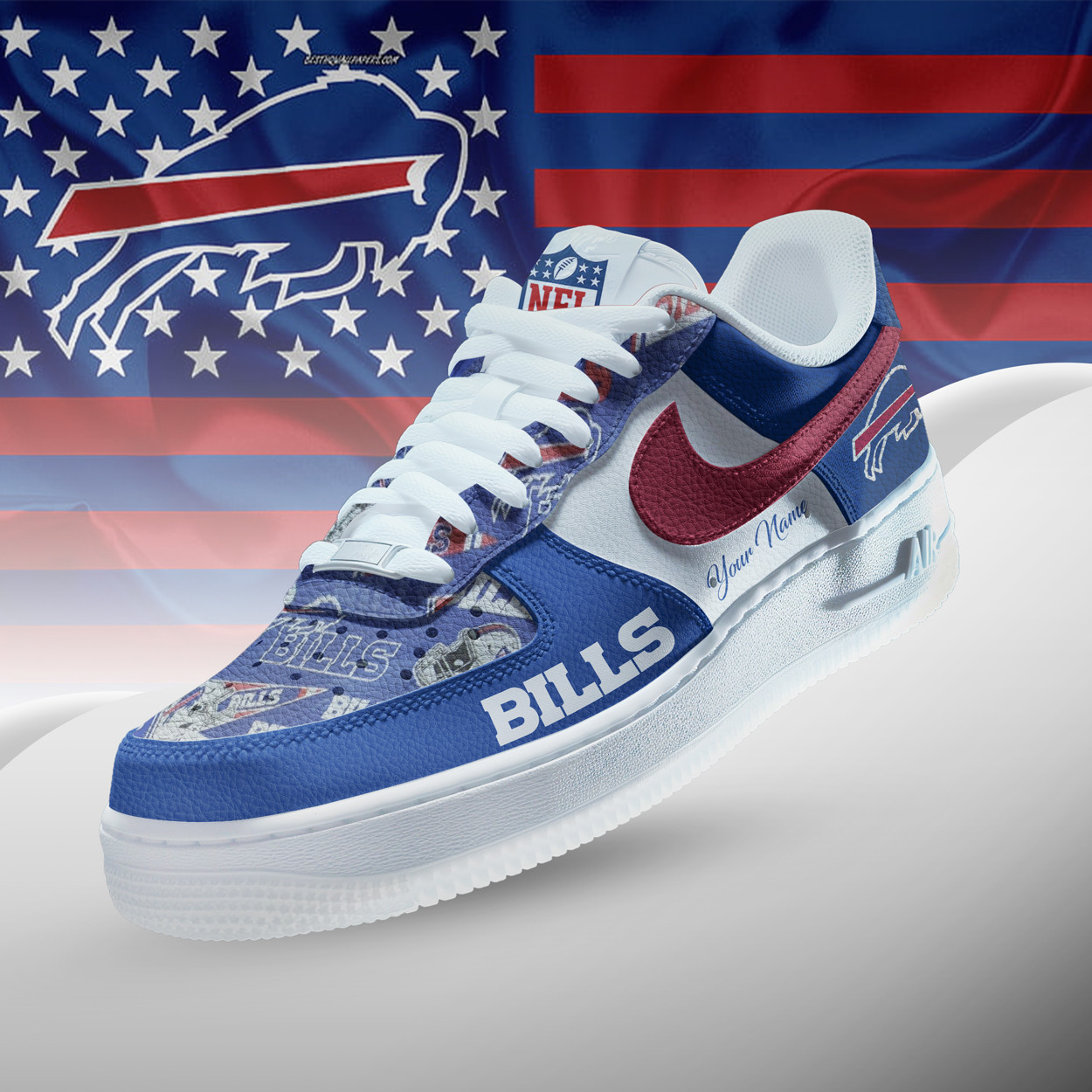 Buffalo Bills | Premium NFL Personalized Team Icon AF1 Shoes NTH1