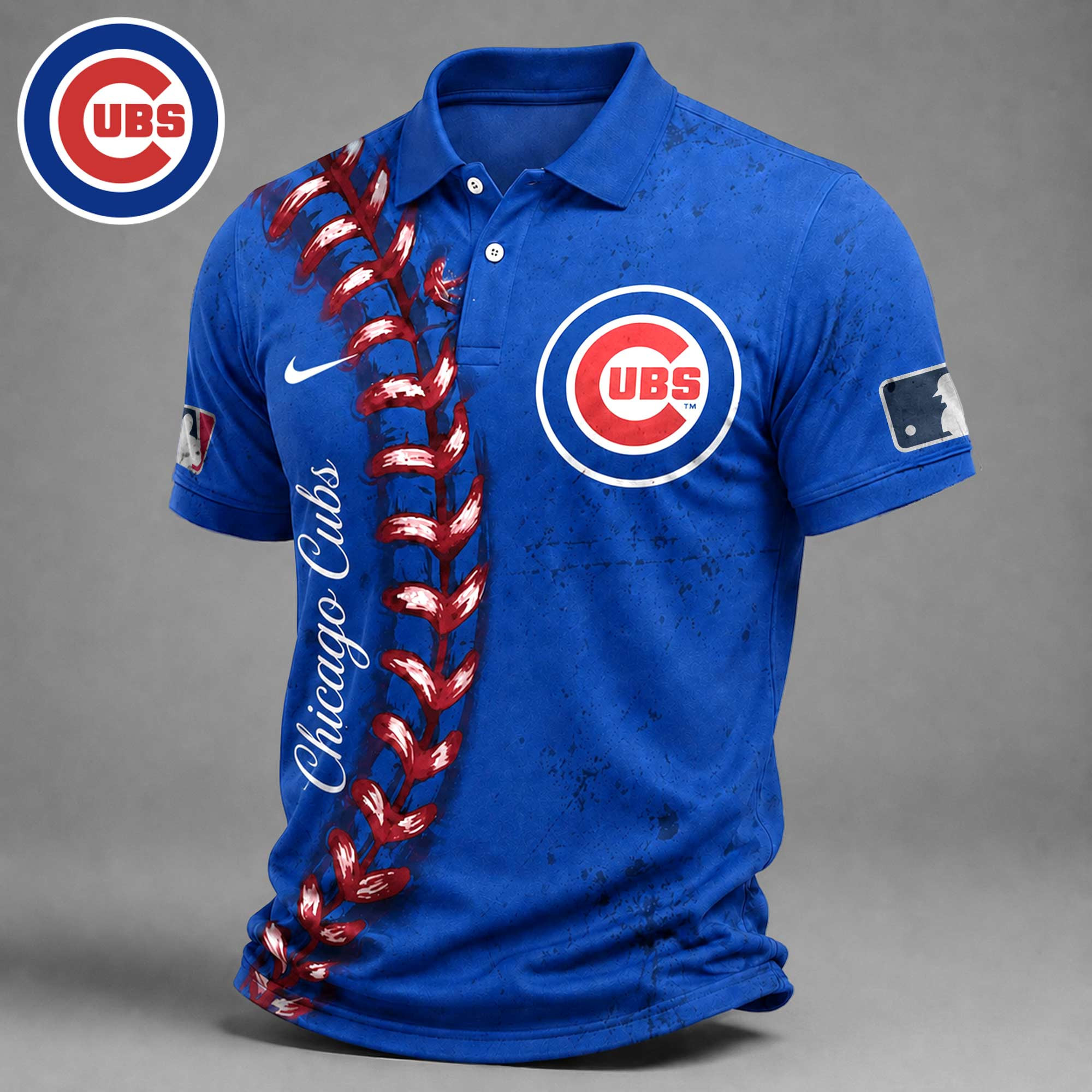 Chicago Cubs | Premium MLB Baseball Stitch Polo Shirt