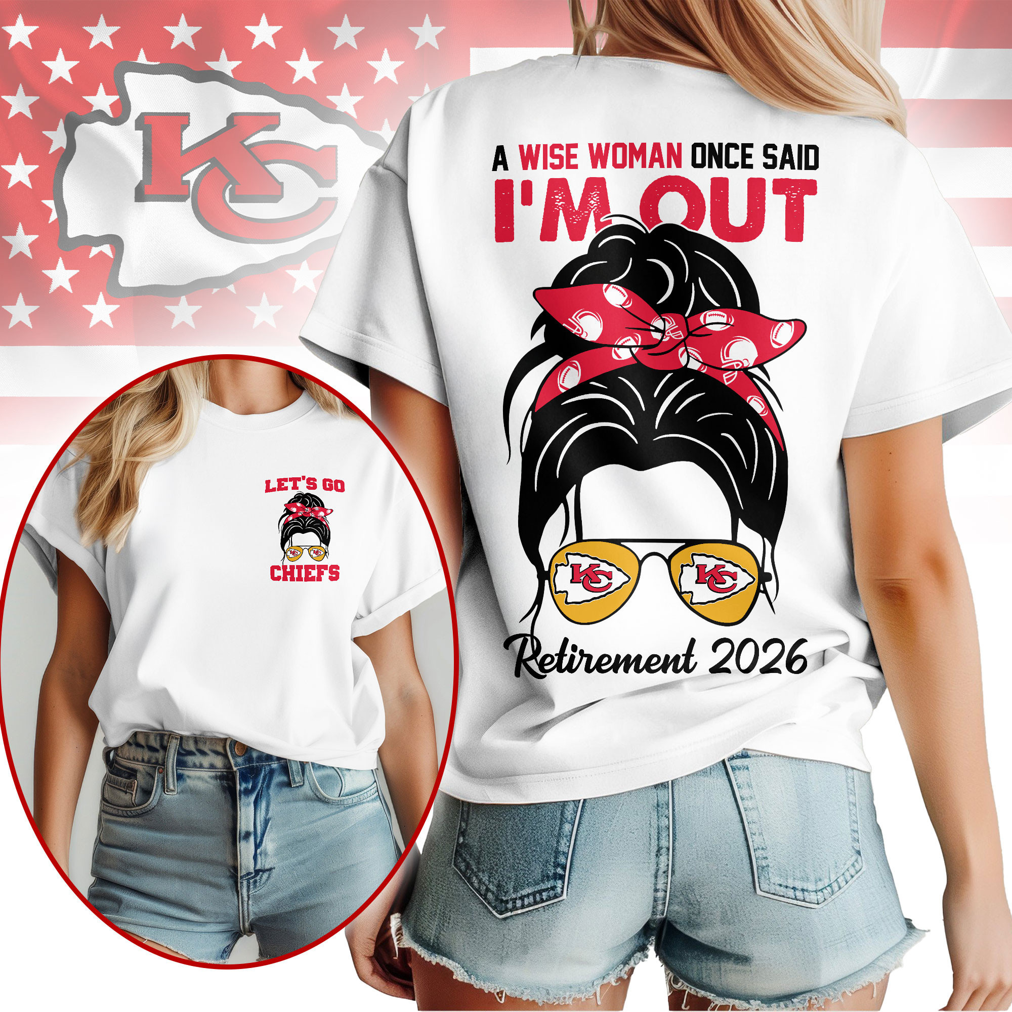 Kansas City Chiefs | Premium NFL Retirement 2026 Spirit 3D T-Shirt NTH1
