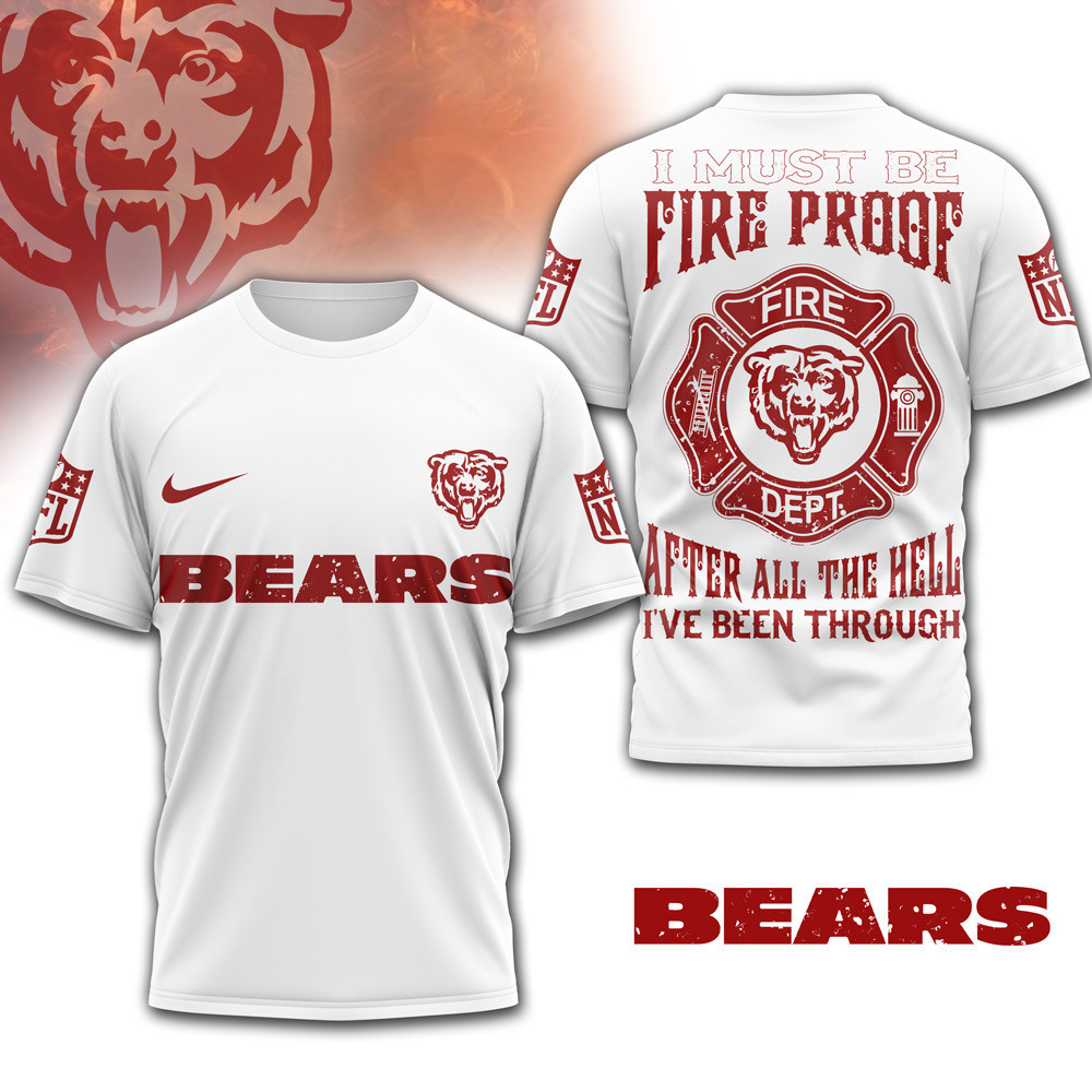 Chicago Bears | Premium NFL Built By Fire Game Day 3D Shirt NTH1