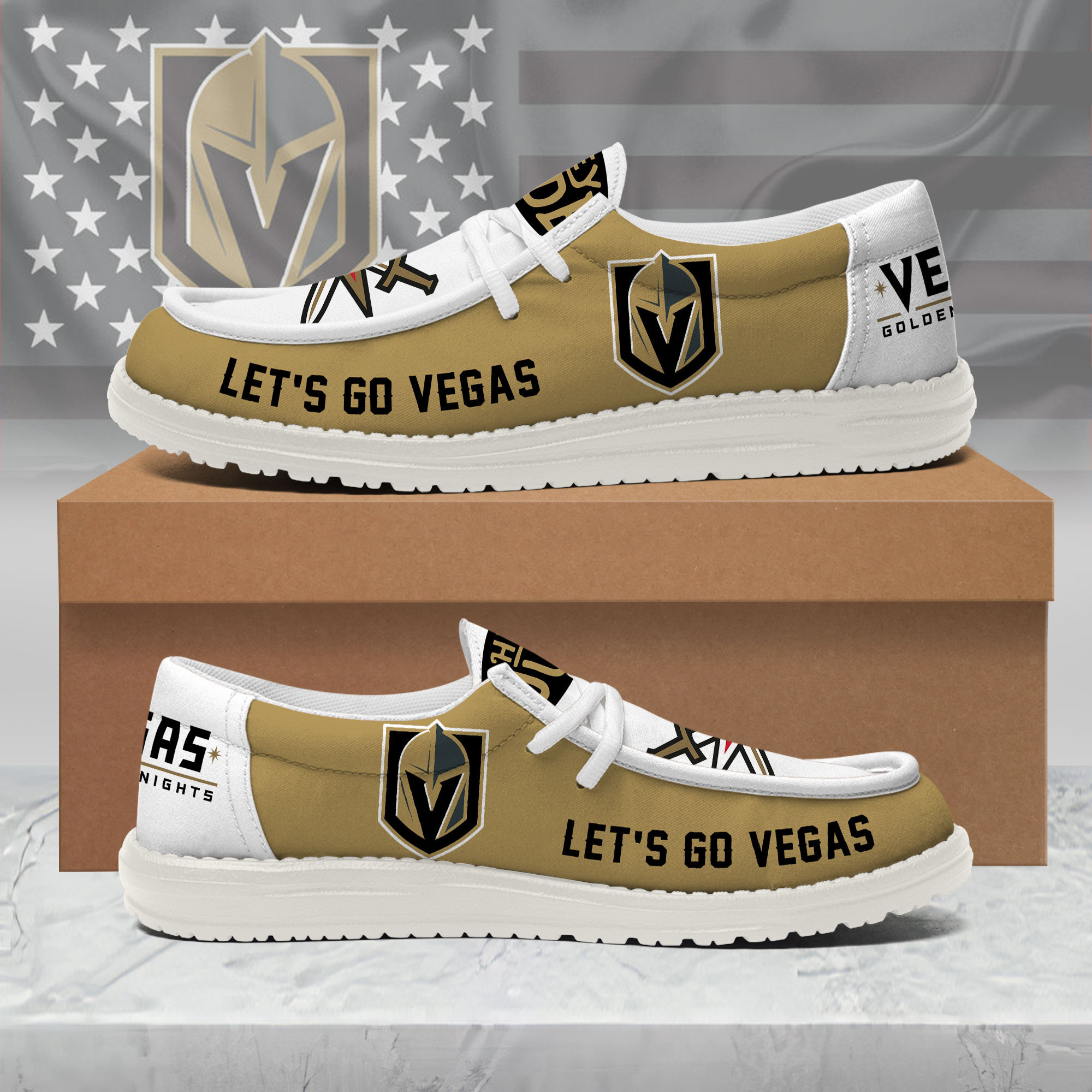 Vegas Golden Knights | Premium NHL Fan Pride Loafer Shoes NY