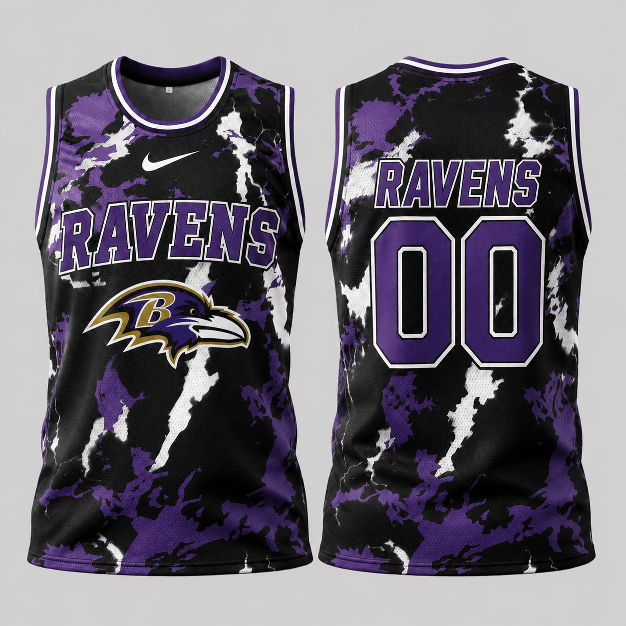 Baltimore Ravens | Premium NFL Paint Splash Performance Tank Top TD