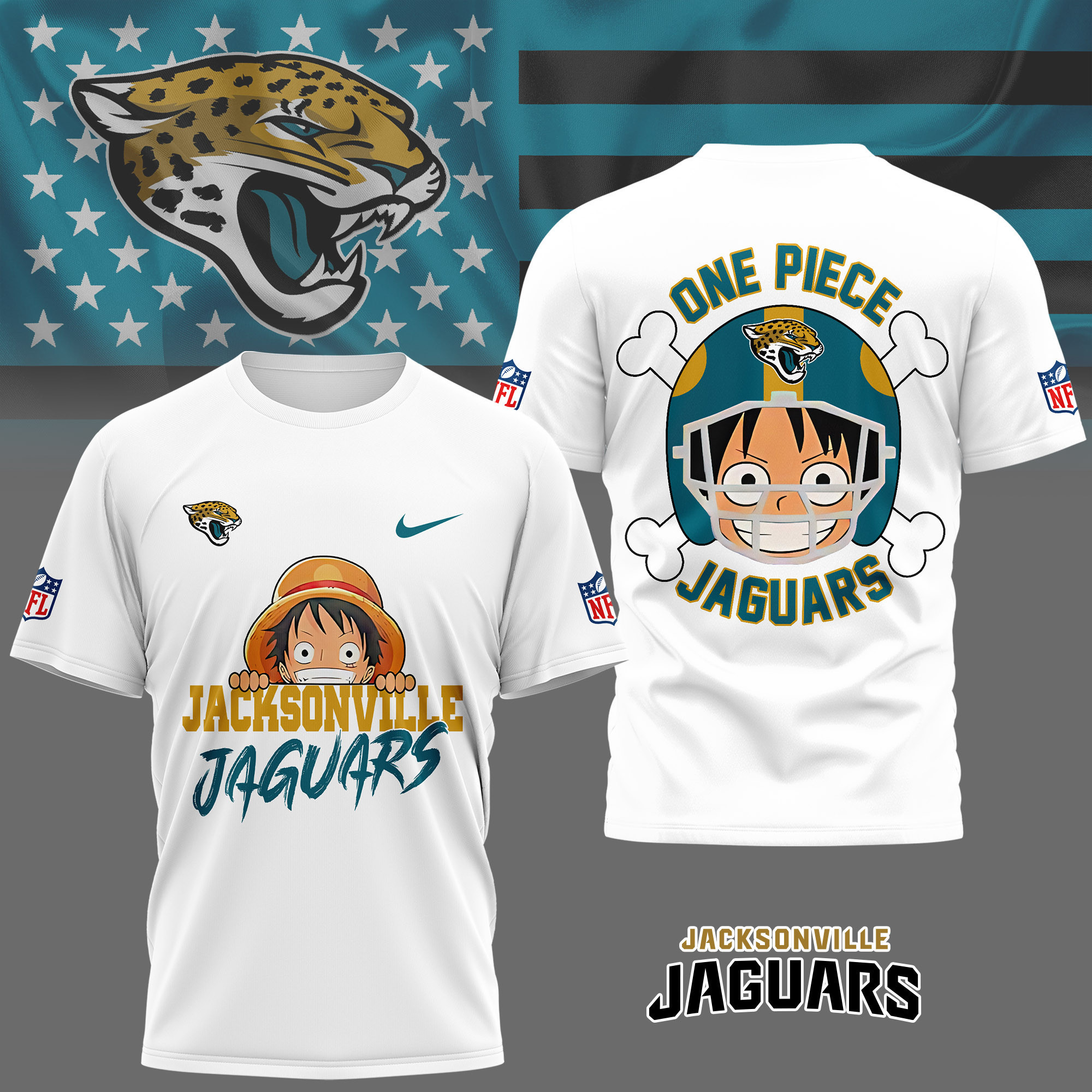 Jacksonville Jaguars | Premium NFL One Piece Fan 3D Shirt NY