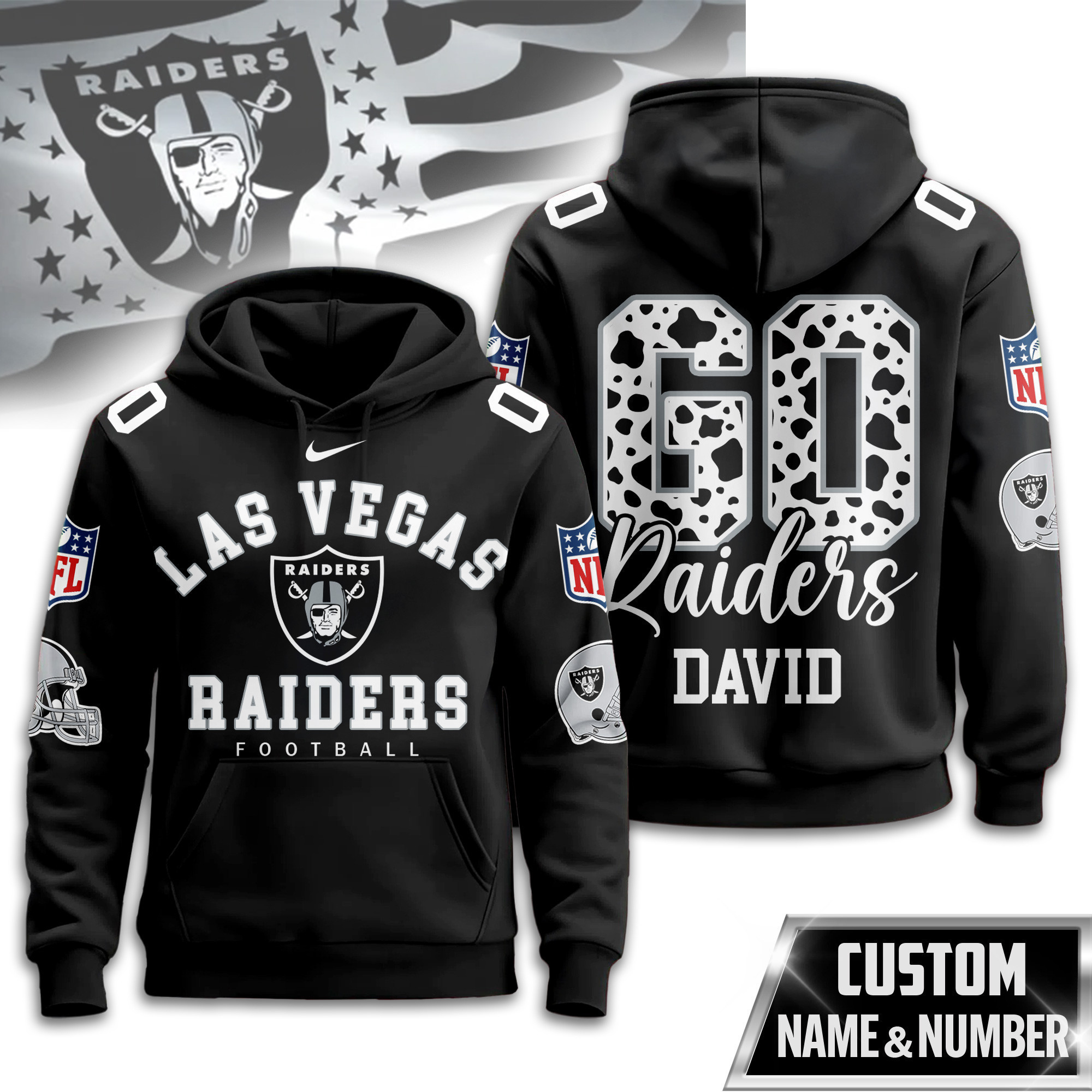 Las Vegas Raiders | Premium NFL Custom Game Day Hoodie TD