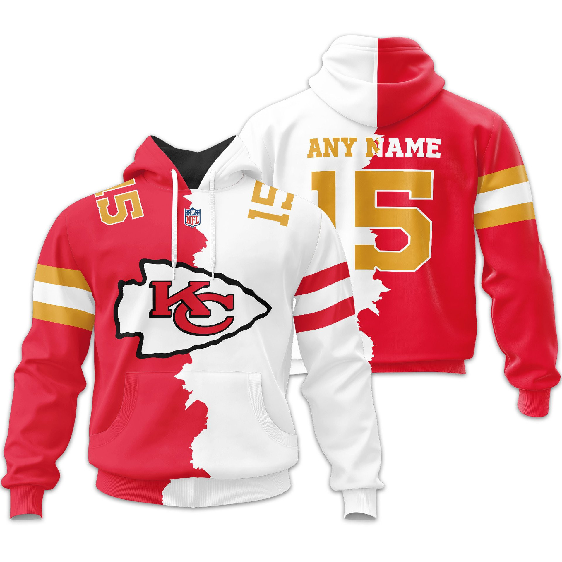 Kansas City Chiefs | Premium NFL Home Mix Away Hoodie TD