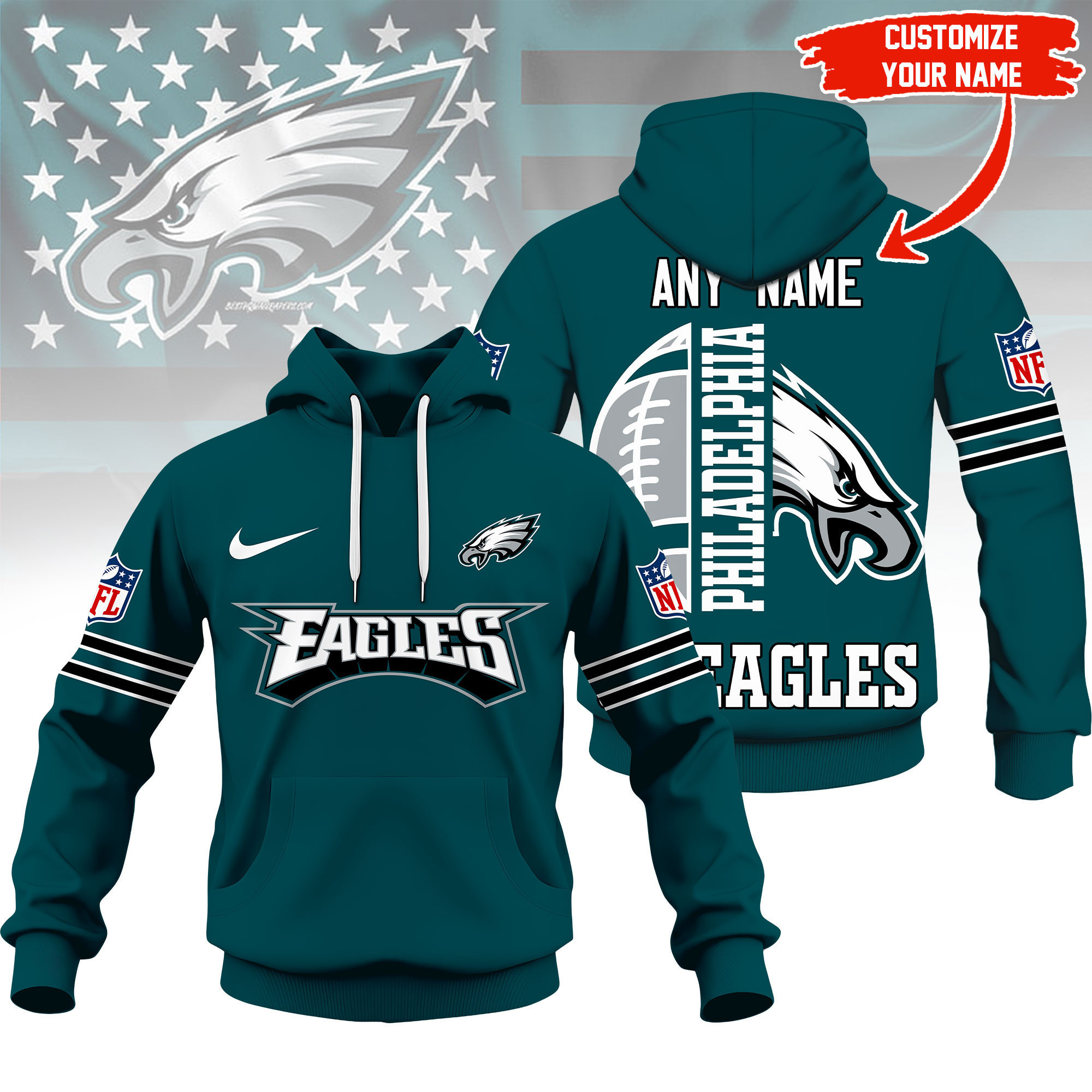 Philadelphia Eagles | Premium NFL Fan Hoodie NY