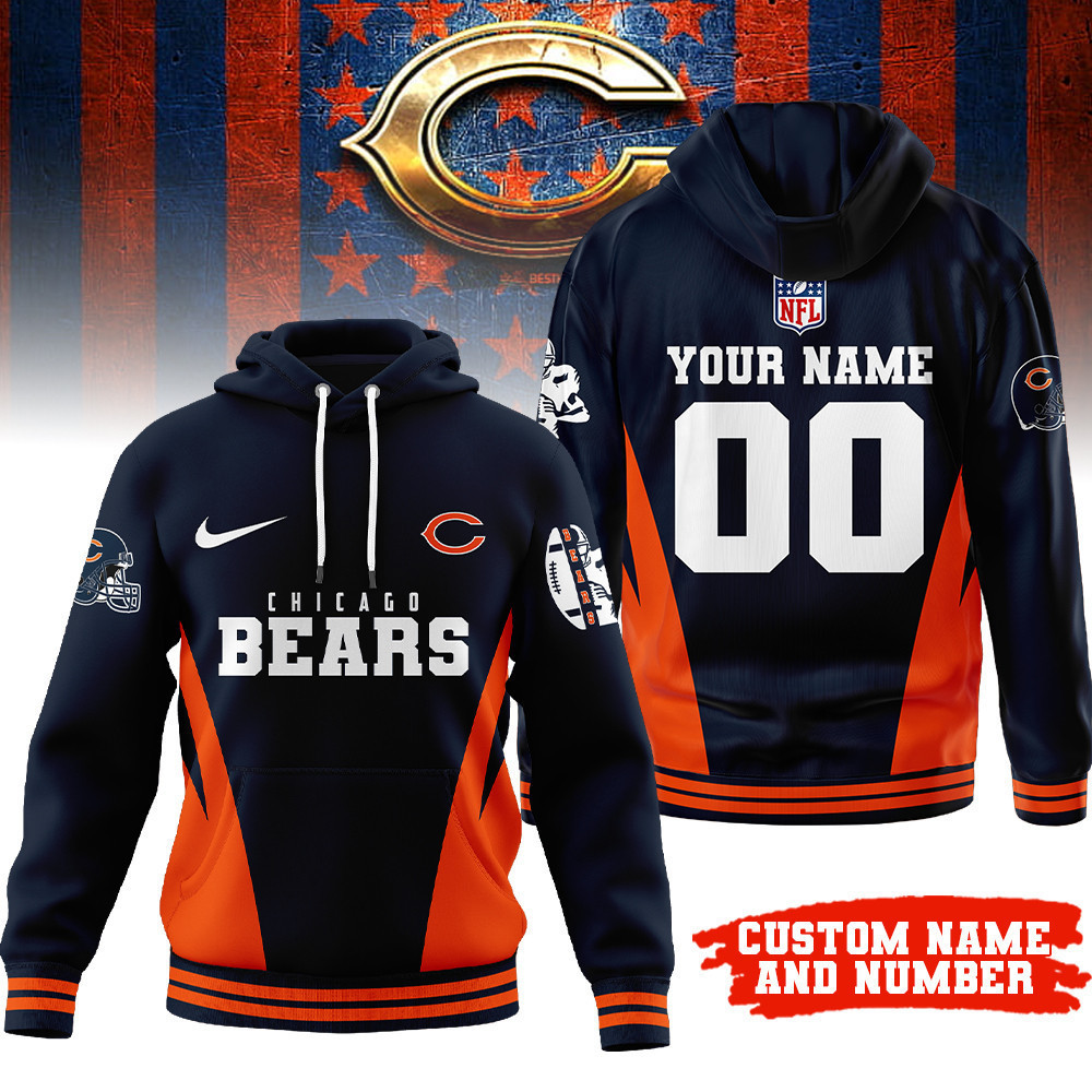 Chicago Bears | Premium NFL Personalized Fan Hoodie TD