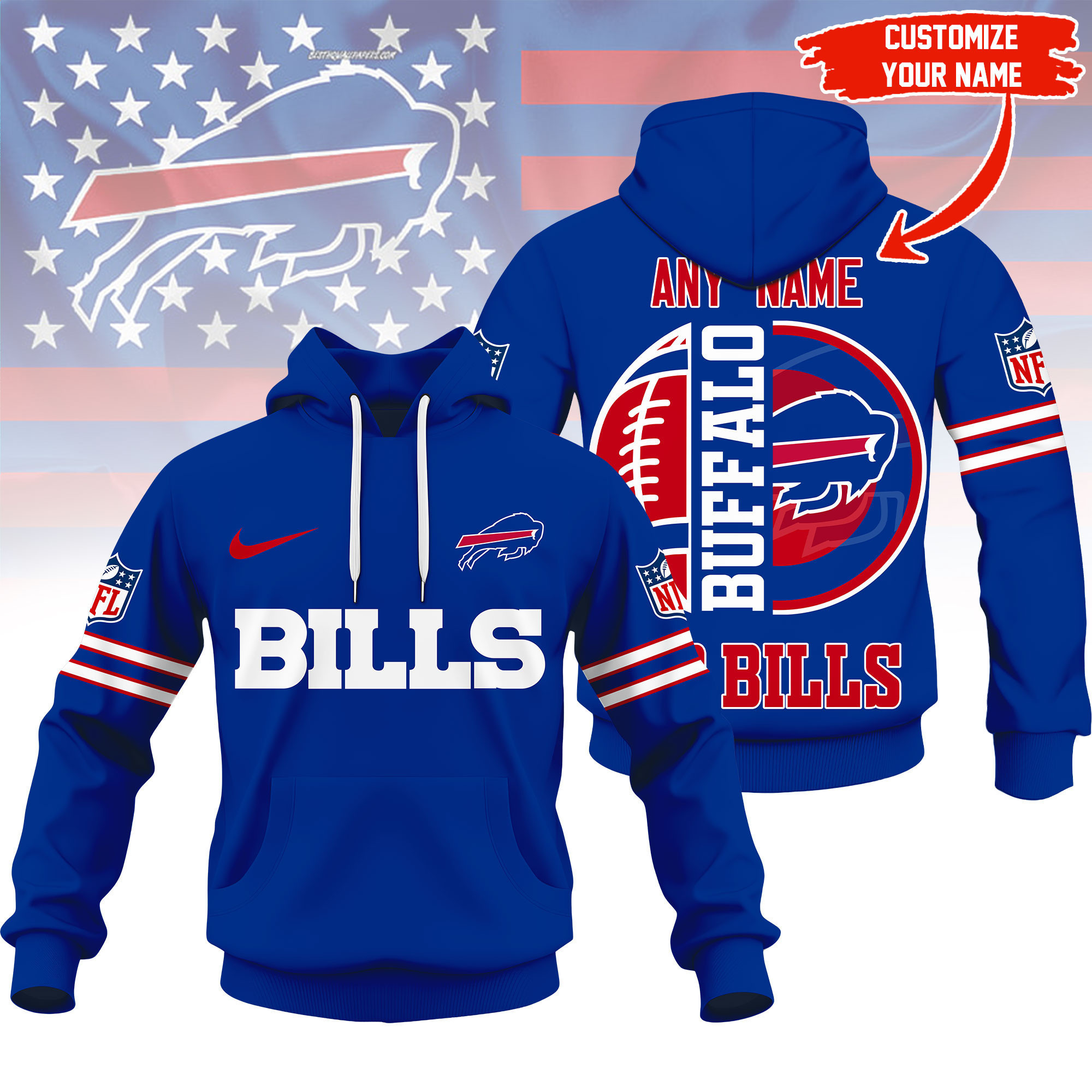 Buffalo Bills | Premium NFL Fan Hoodie NY