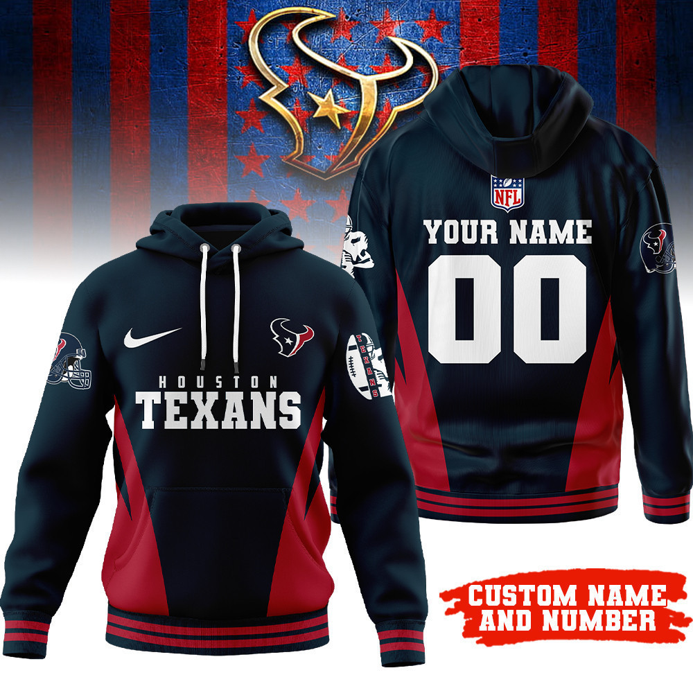 Houston Texans | Premium NFL Personalized Fan Hoodie TD