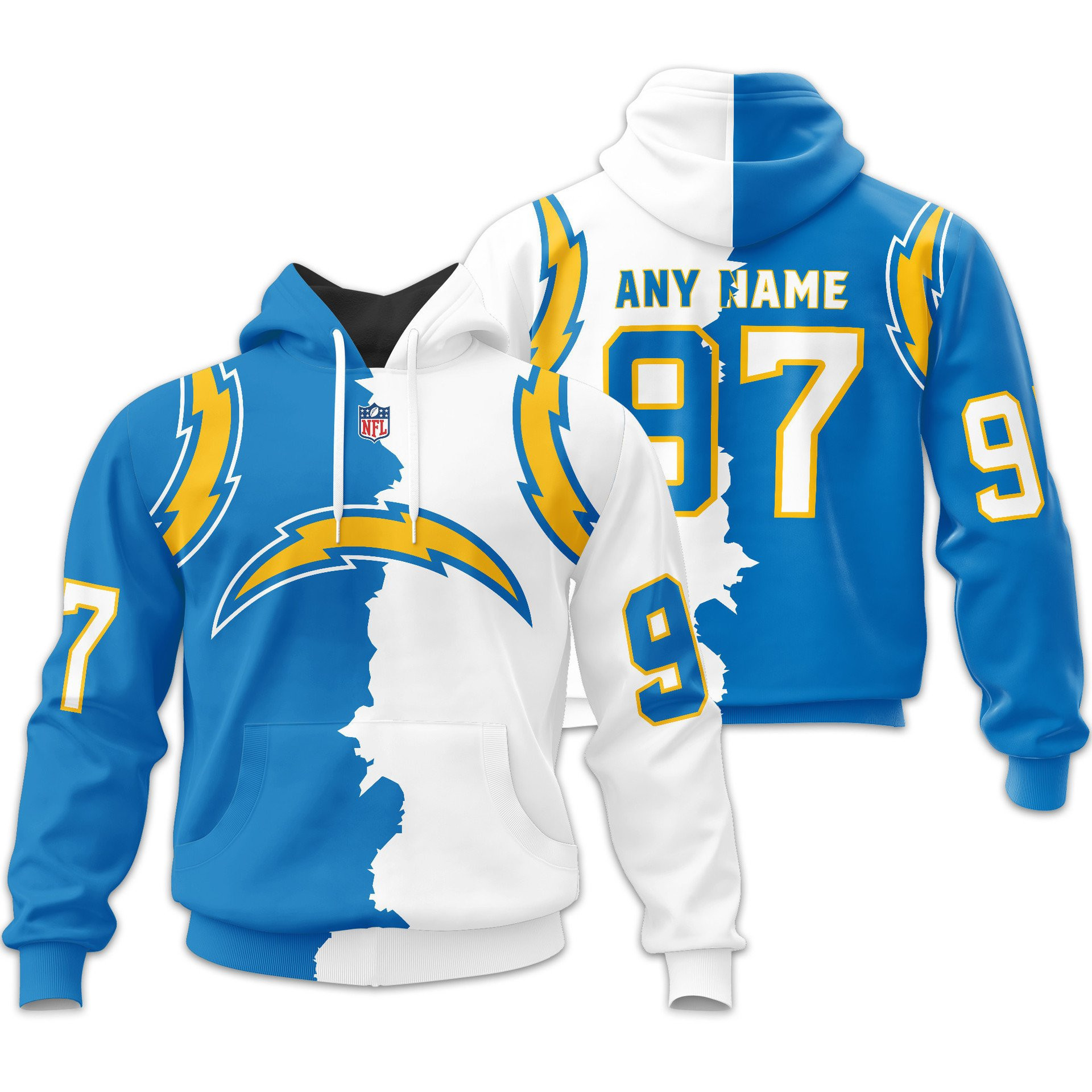 Los Angeles Chargers | Premium NFL Home Mix Away Hoodie TD