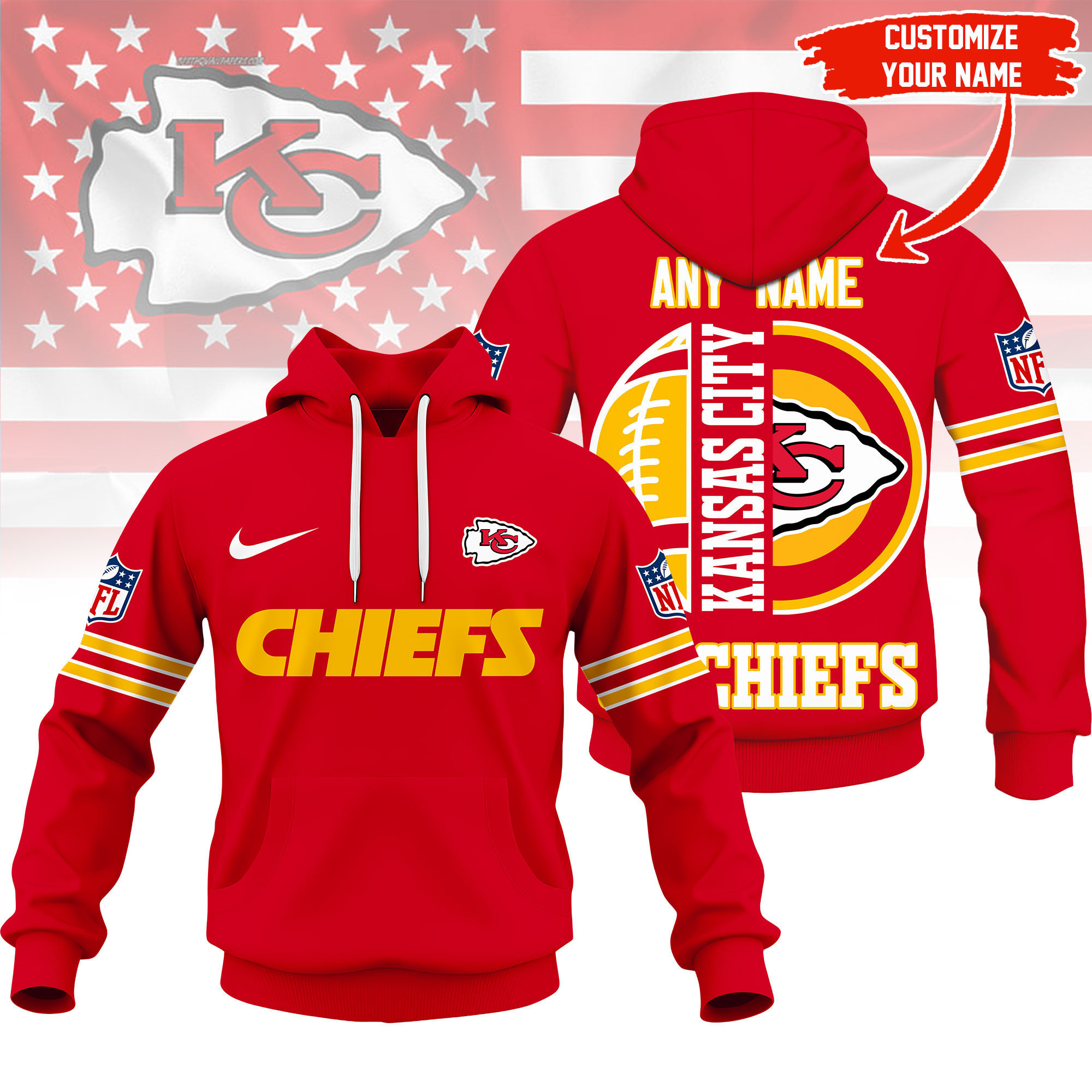 Kansas City Chiefs | Premium NFL Fan Hoodie NY