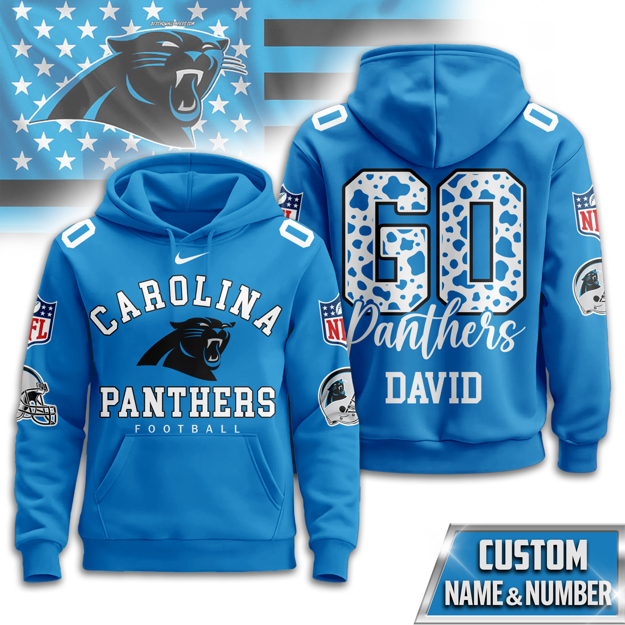Carolina Panthers | Premium NFL Custom Game Day Hoodie TD