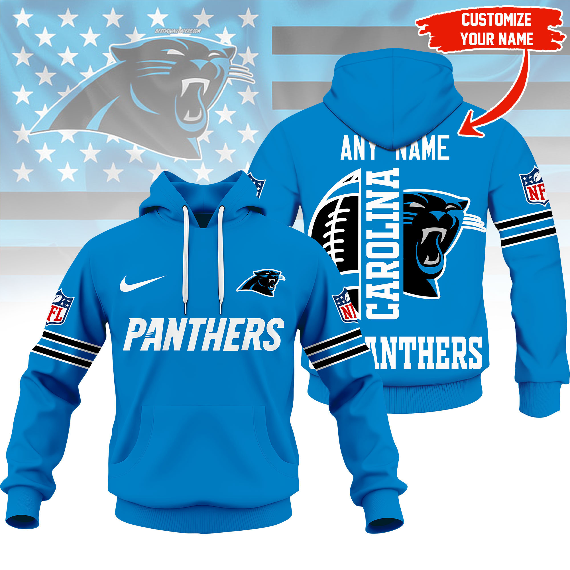 Carolina Panthers | Premium NFL Fan Hoodie NY