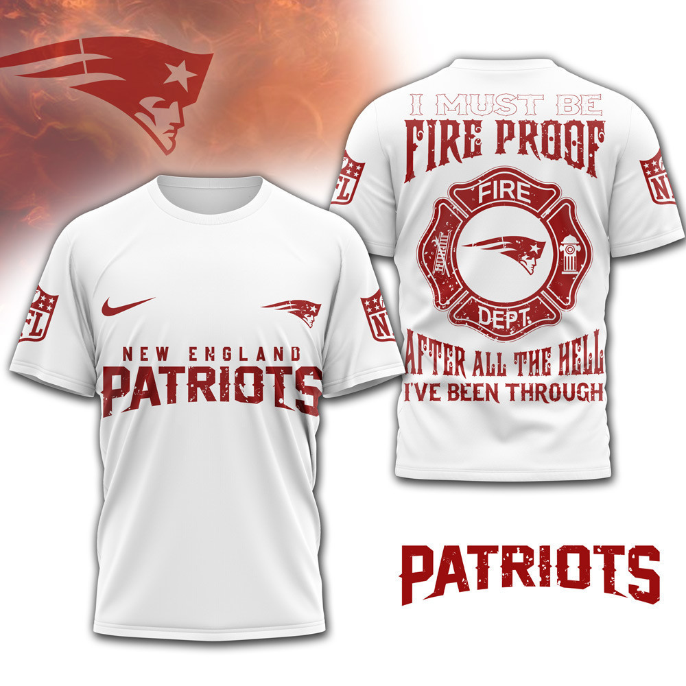 New England Patriots | Premium NFL Built By Fire Game Day 3D Shirt NTH1