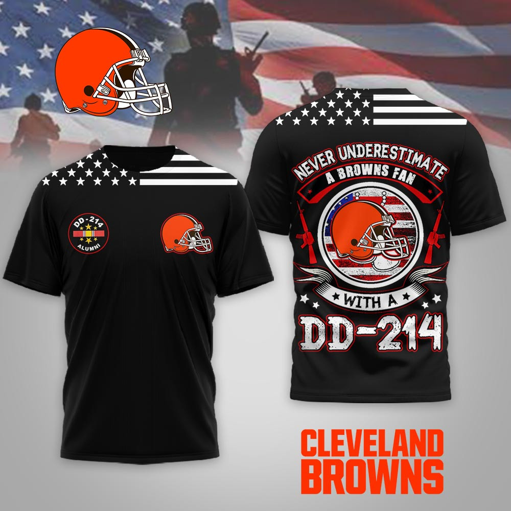 Cleveland Browns | Premium NFL DD-214 Alumni 3D Shirt MM