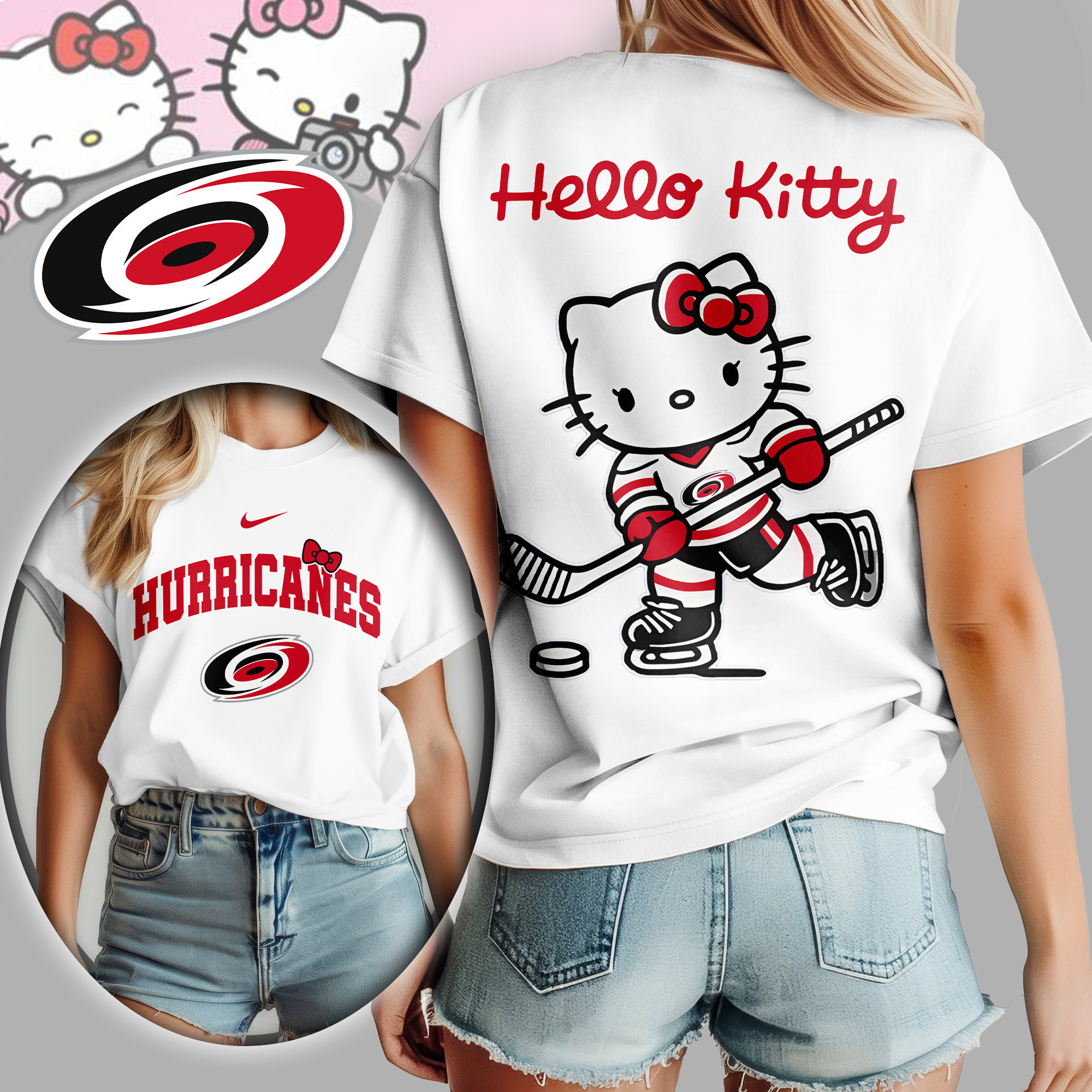 Carolina Hurricanes | Premium NHL x Hello Kitty Women Shirt TD