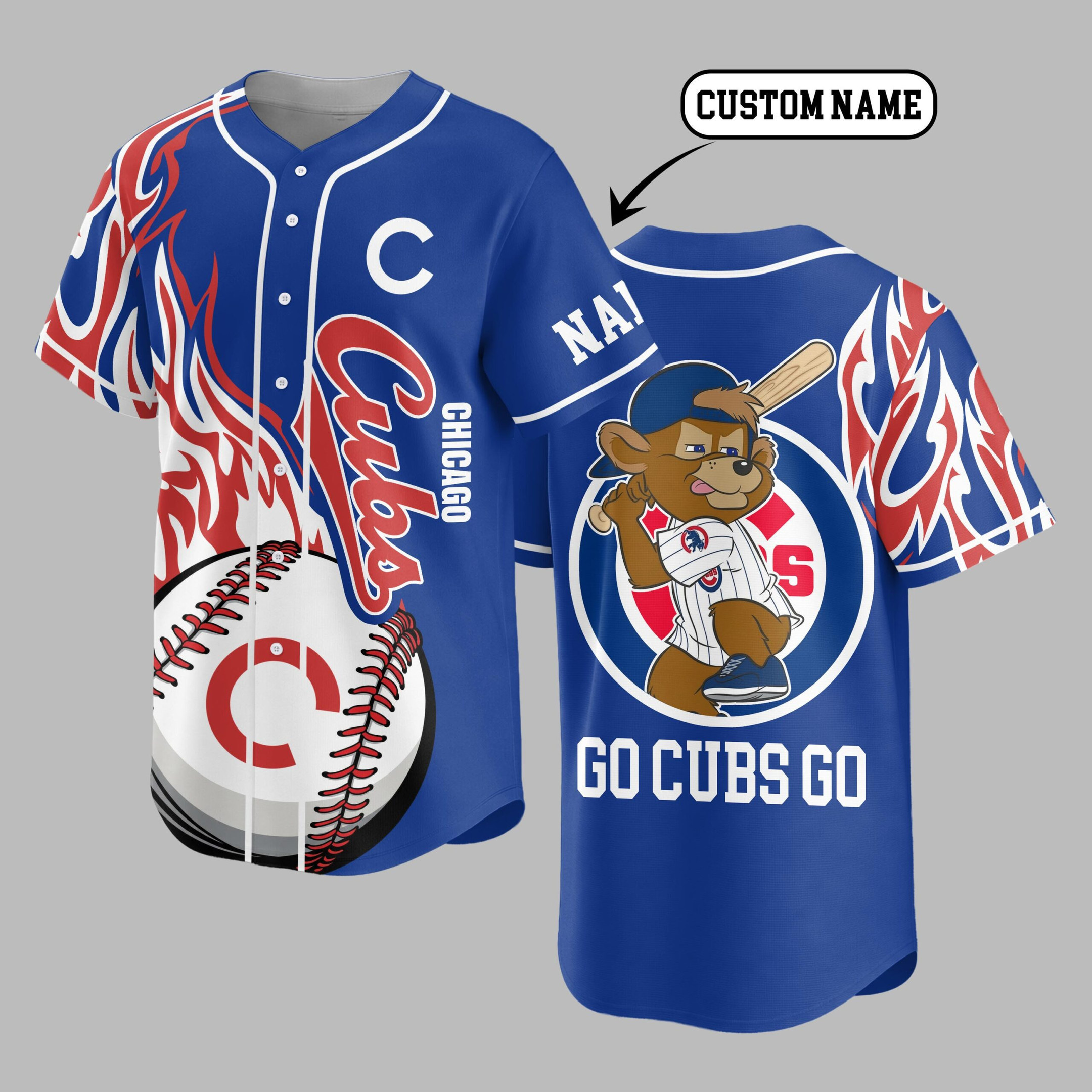 Chicago Cubs | Premium MLB Flame Spirit Baseball Jersey