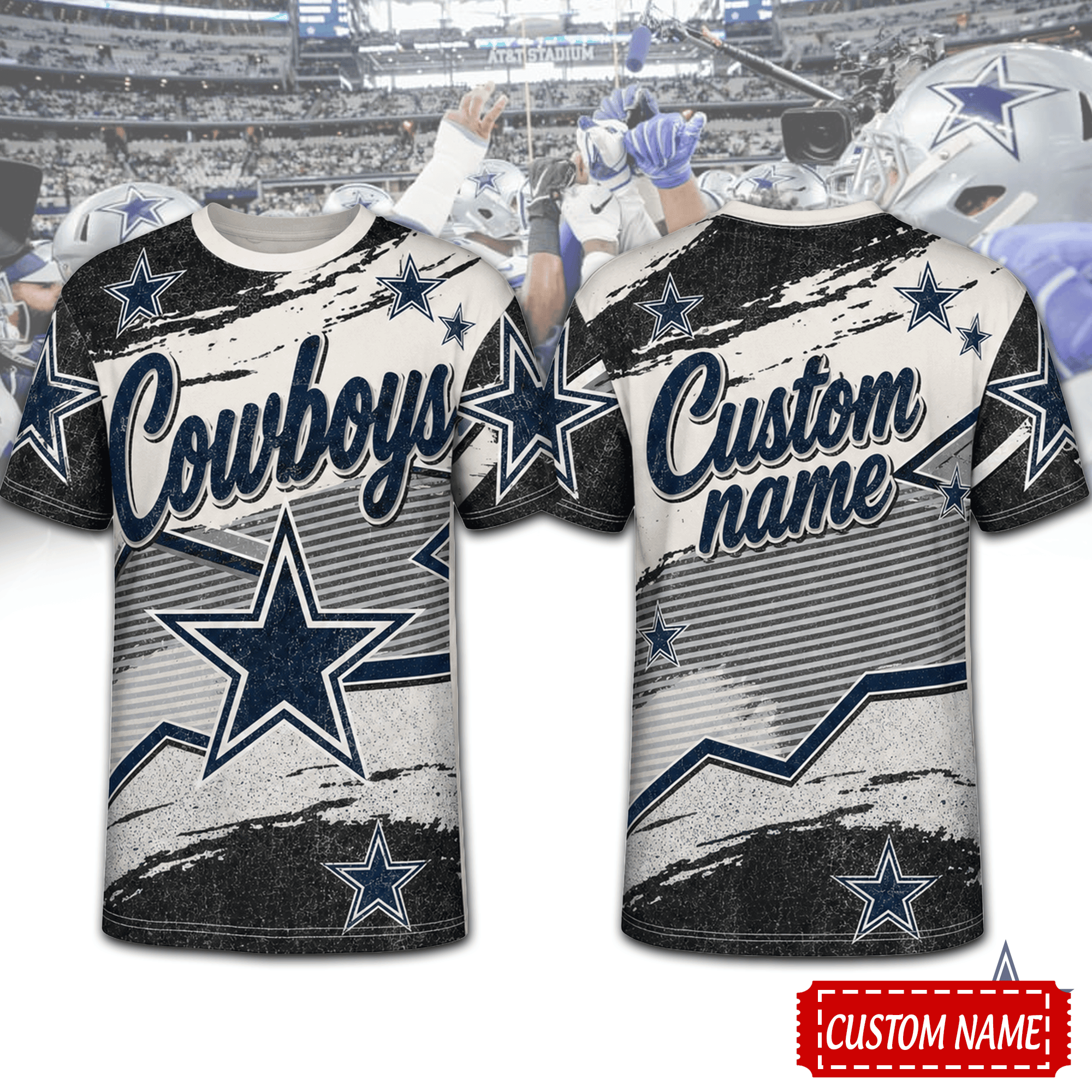 Dallas Cowboys | Premium NFL Team Energy Custom 3D Shirt NTH1