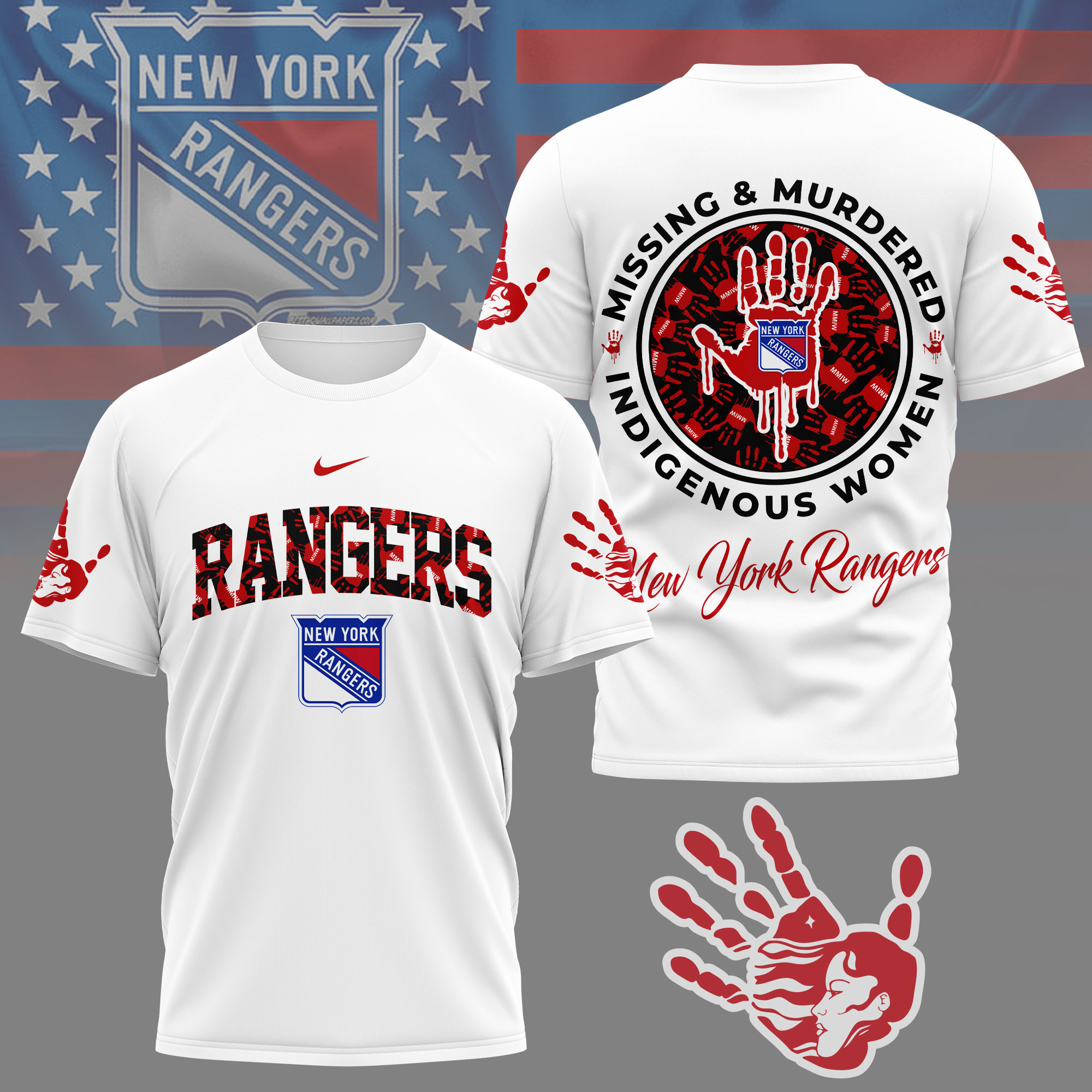New York Rangers | Premium NHL MMIW Awareness 3D Shirt NY