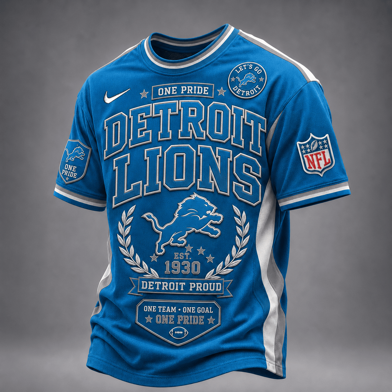 Detroit Lions | Premium NFL Classic Game Day Football Fan T-Shirt TD