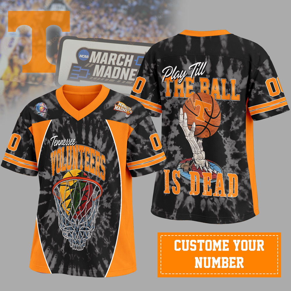 Tennessee Volunteers | Premium NCAA x Grateful Dead V-neck Baseball Jersey HY
