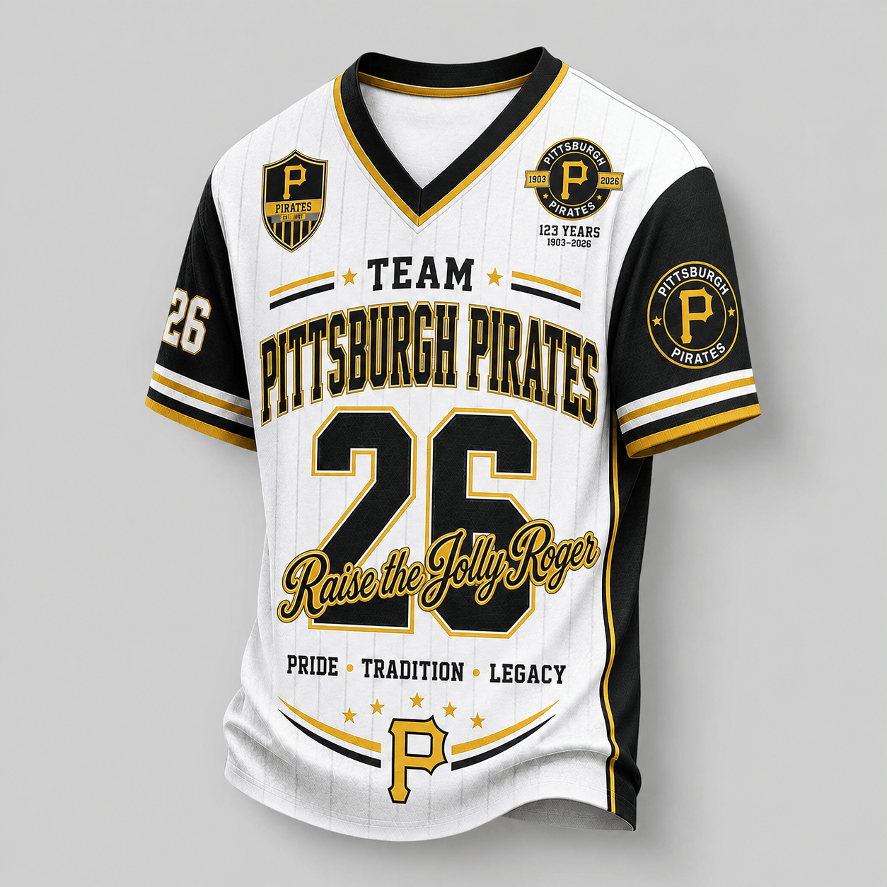 Pittsburgh Pirates | Premium MLB Legacy Pride V-Neck Jersey