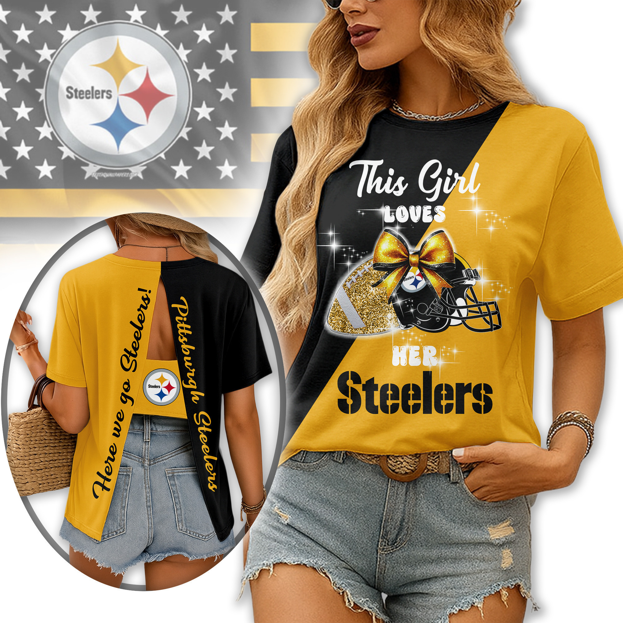 Pittsburgh Steelers | Premium NFL Back Slit Short Sleeve TD