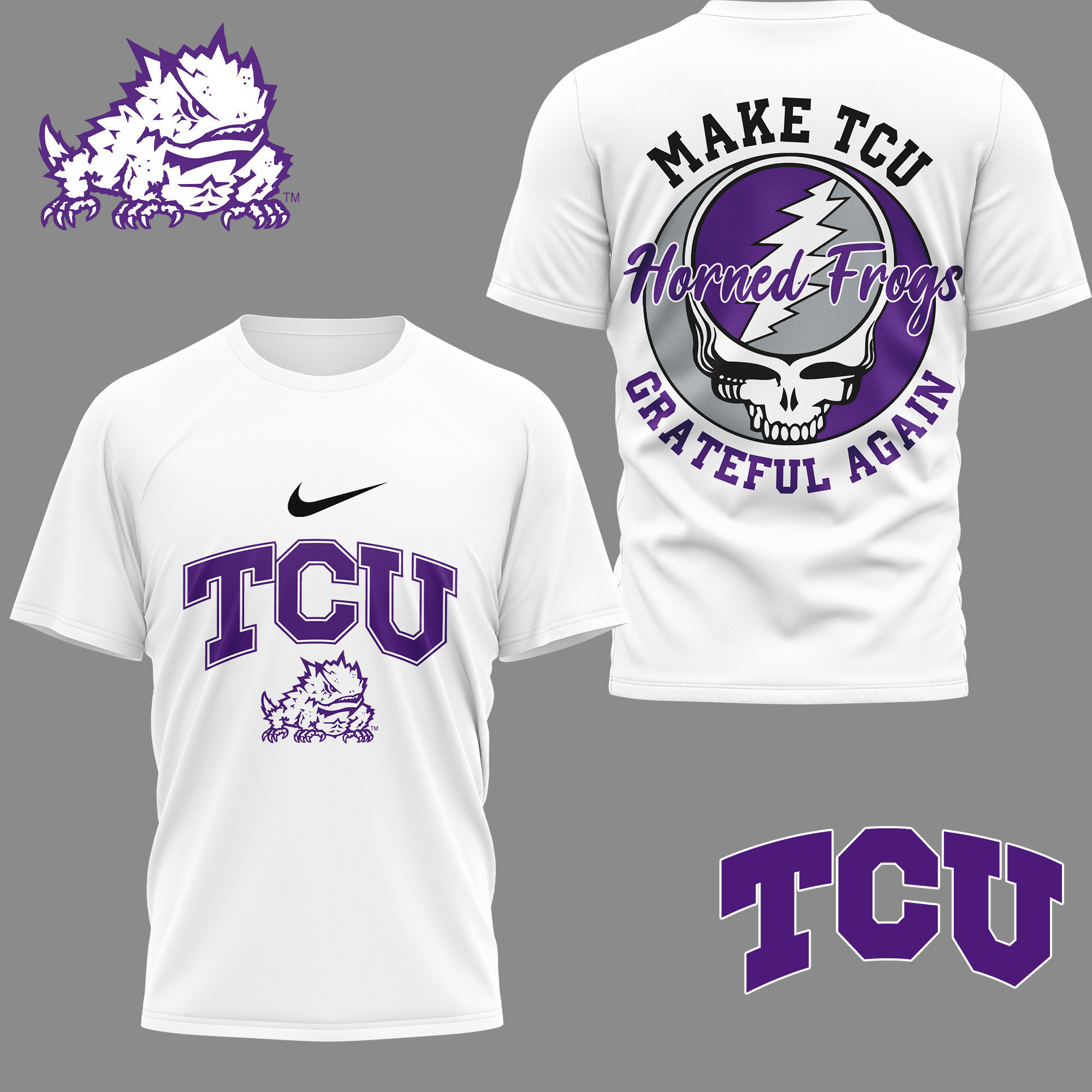 Tcu Horned Frogs | Premium NCAA Grateful Game Day 3D Shirt NY