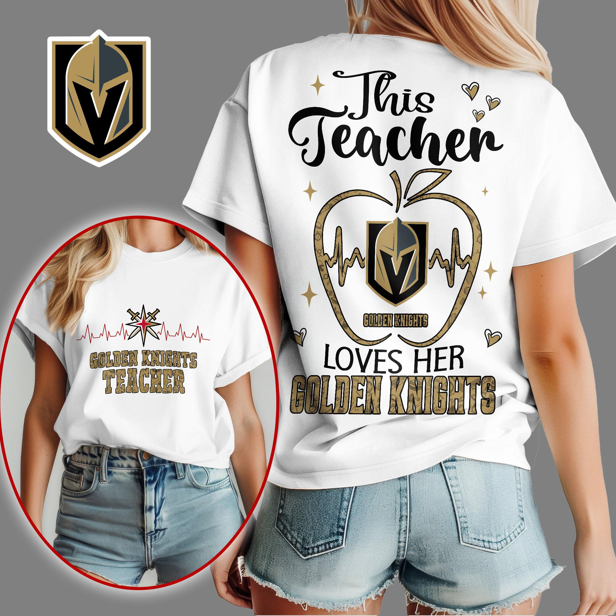 Vegas Golden Knights | Premium NHL Teacher Appreciation Month Women's Shirt NY