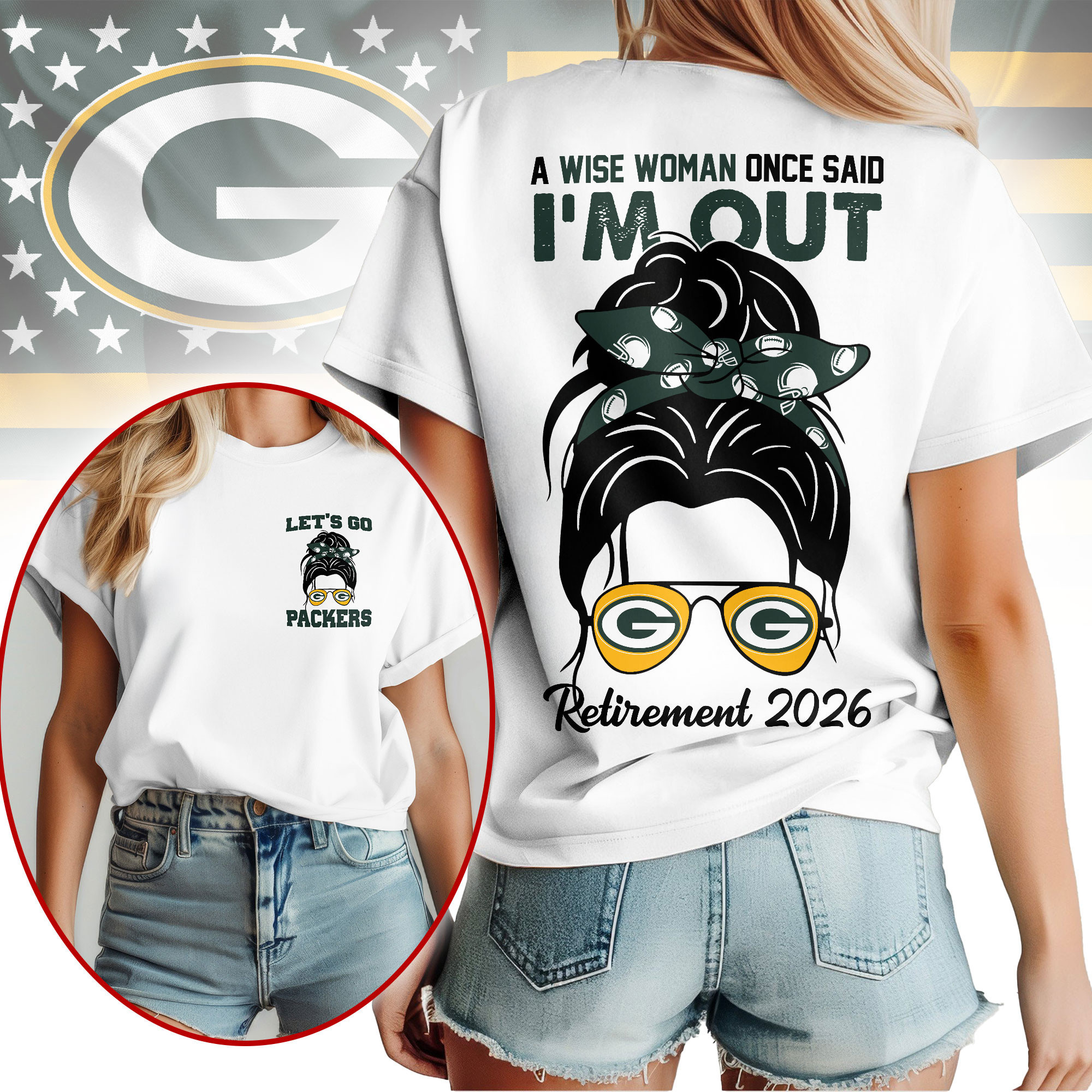 Green Bay Packers | Premium NFL Retirement 2026 Spirit 3D T-Shirt NTH1