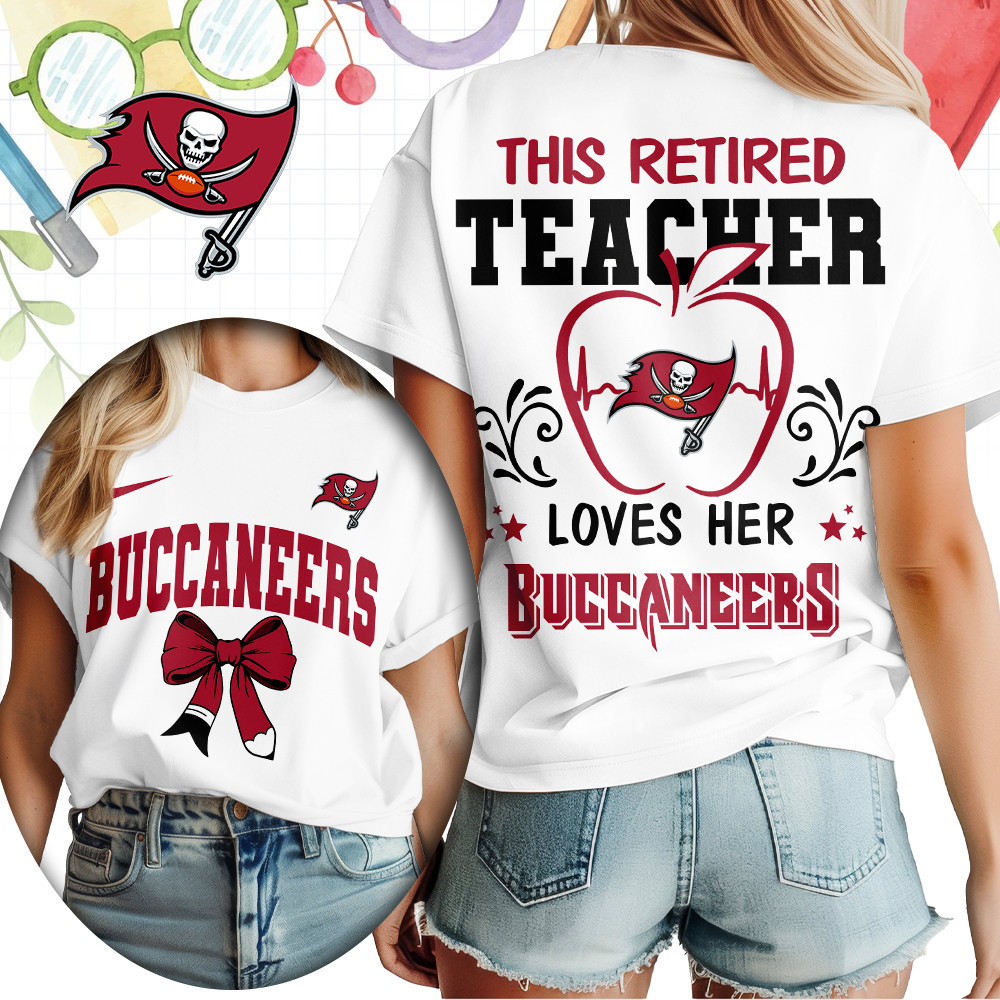 Tampa Bay Buccaneers | Premium NFL Retired Teacher Women T-Shirt TD