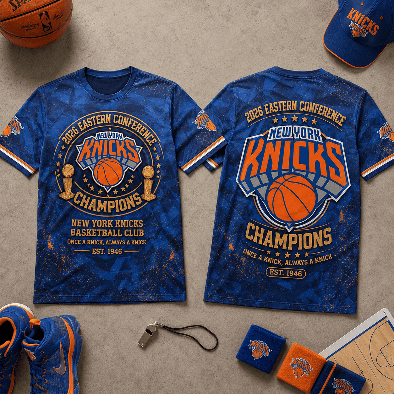 New York Knicks | Premium NBA Eastern Conference 2026 3D Shirt TD