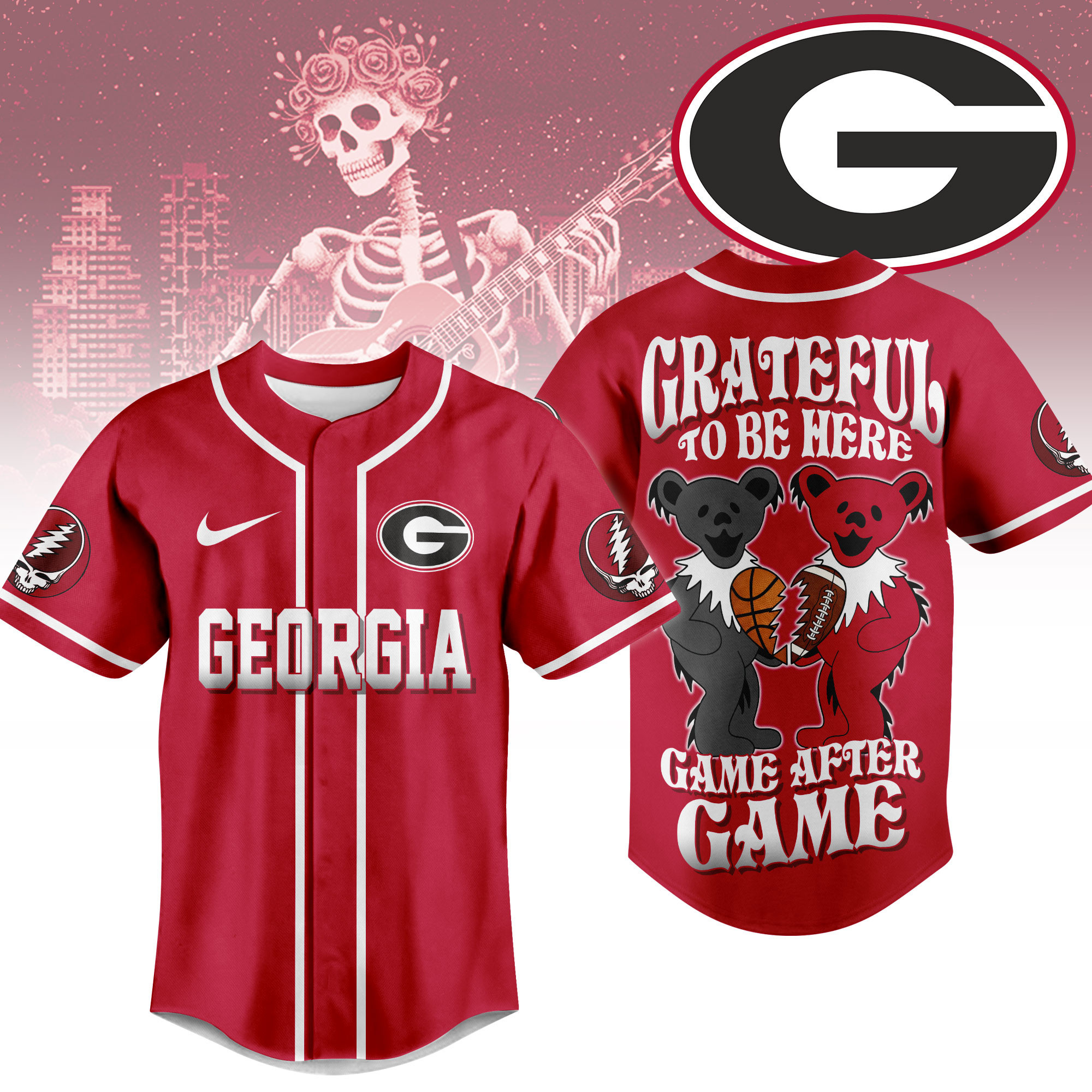 Georgia Bulldogs | Premium College Grateful Sports Jersey NTH1