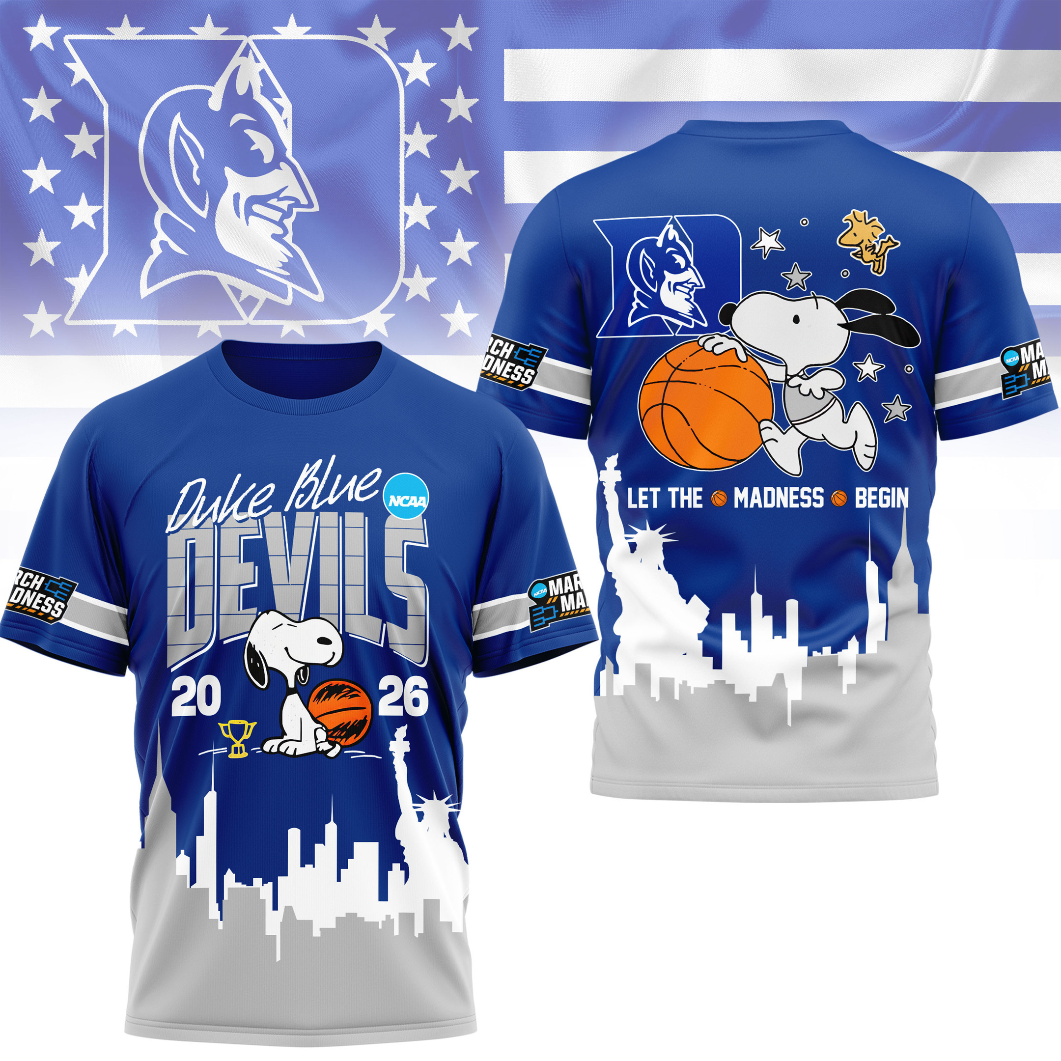Duke Blue Devils | Premium NCAA March Madness 3D Shirt HY