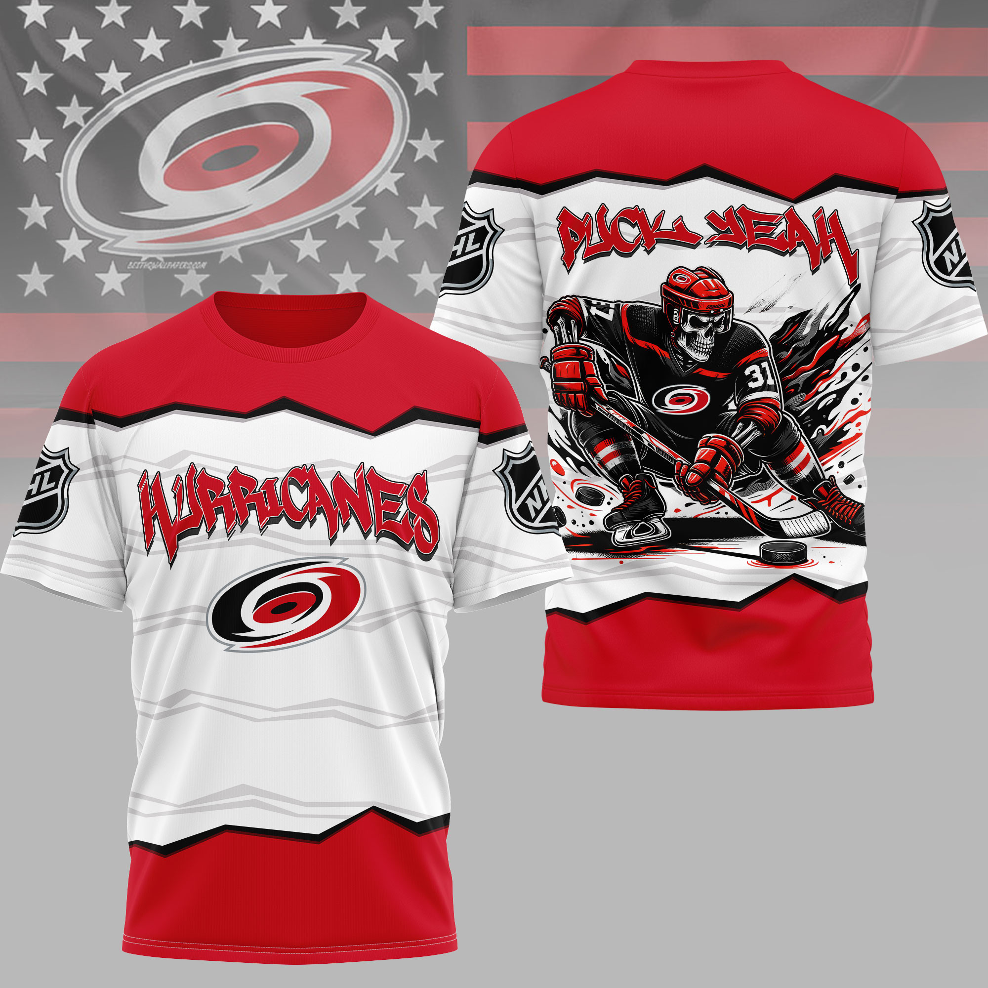 Carolina Hurricanes | Premium NHL Puck Yeah 3D Shirt HY