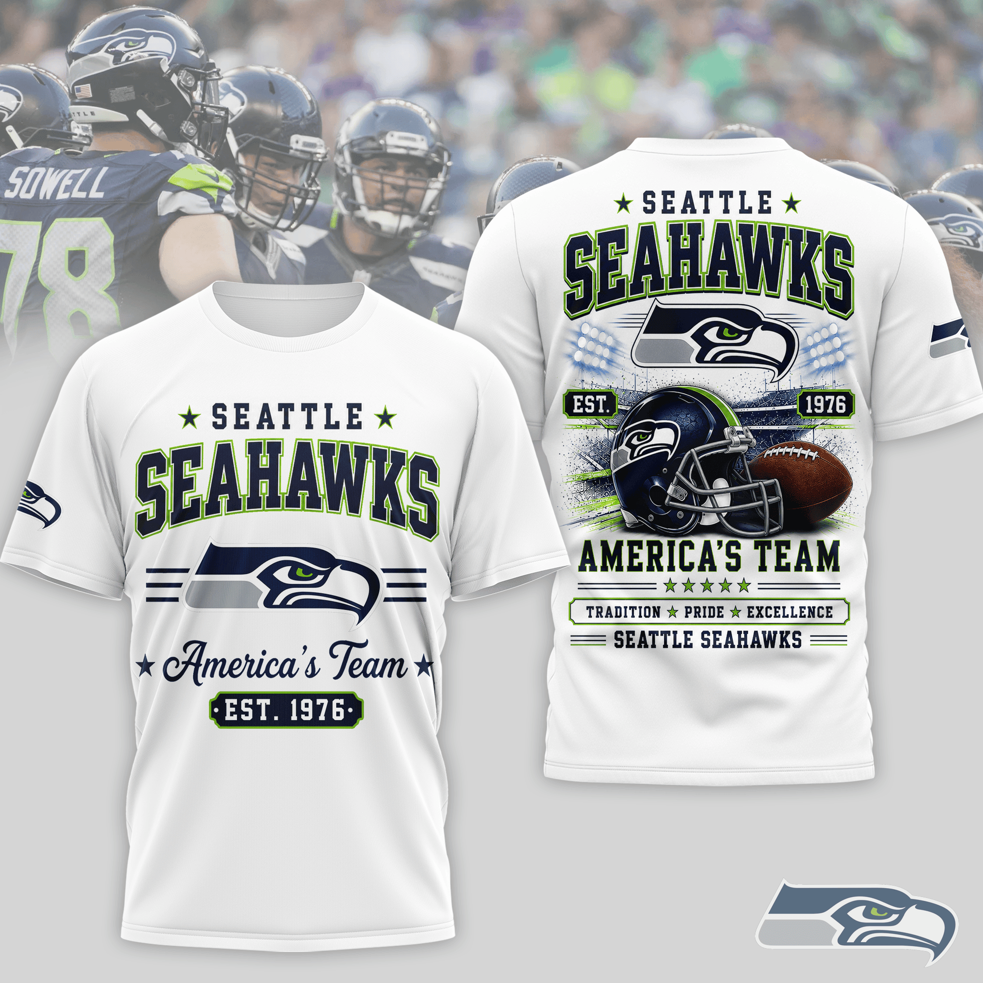 Seattle Seahawks | Premium NFL Team Tradition Pride 3D Shirt NTH1