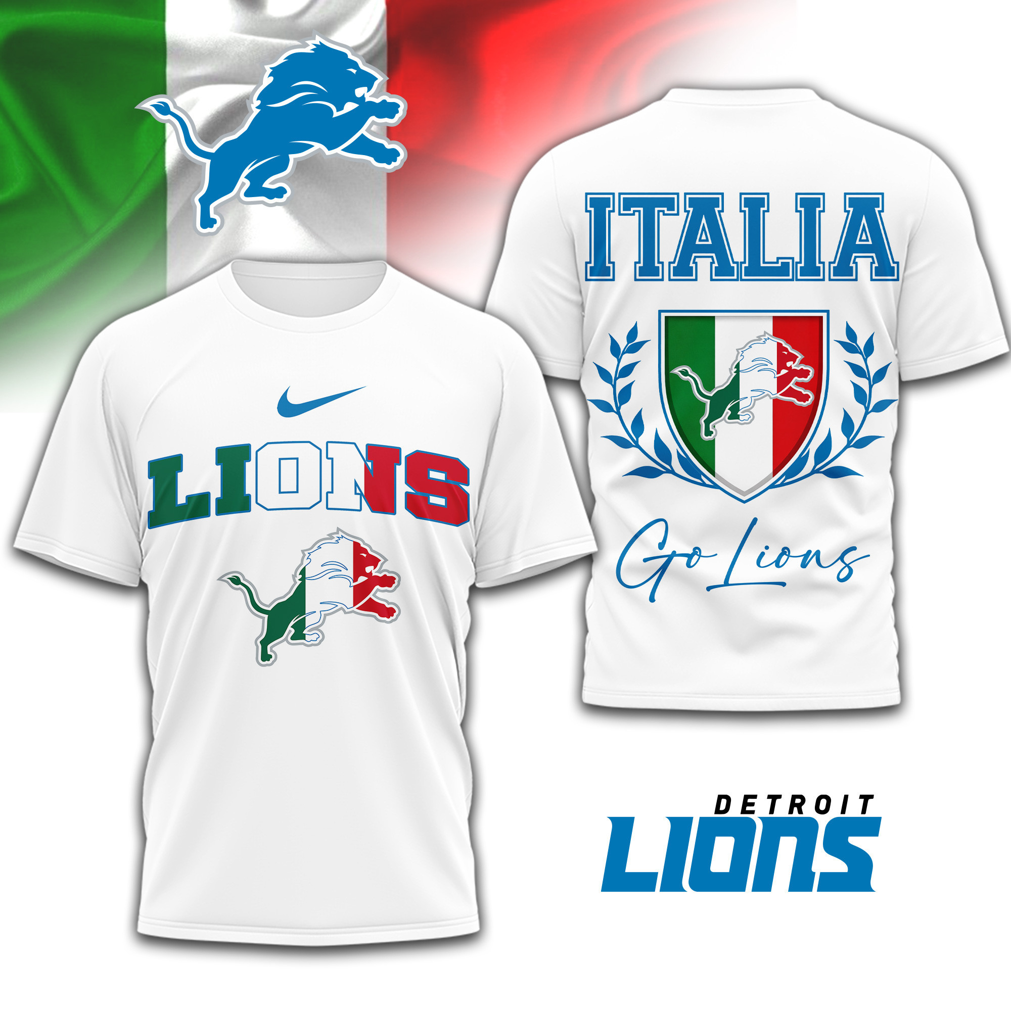 Detroit Lions | Premium NFL Italia 3D Shirt TD
