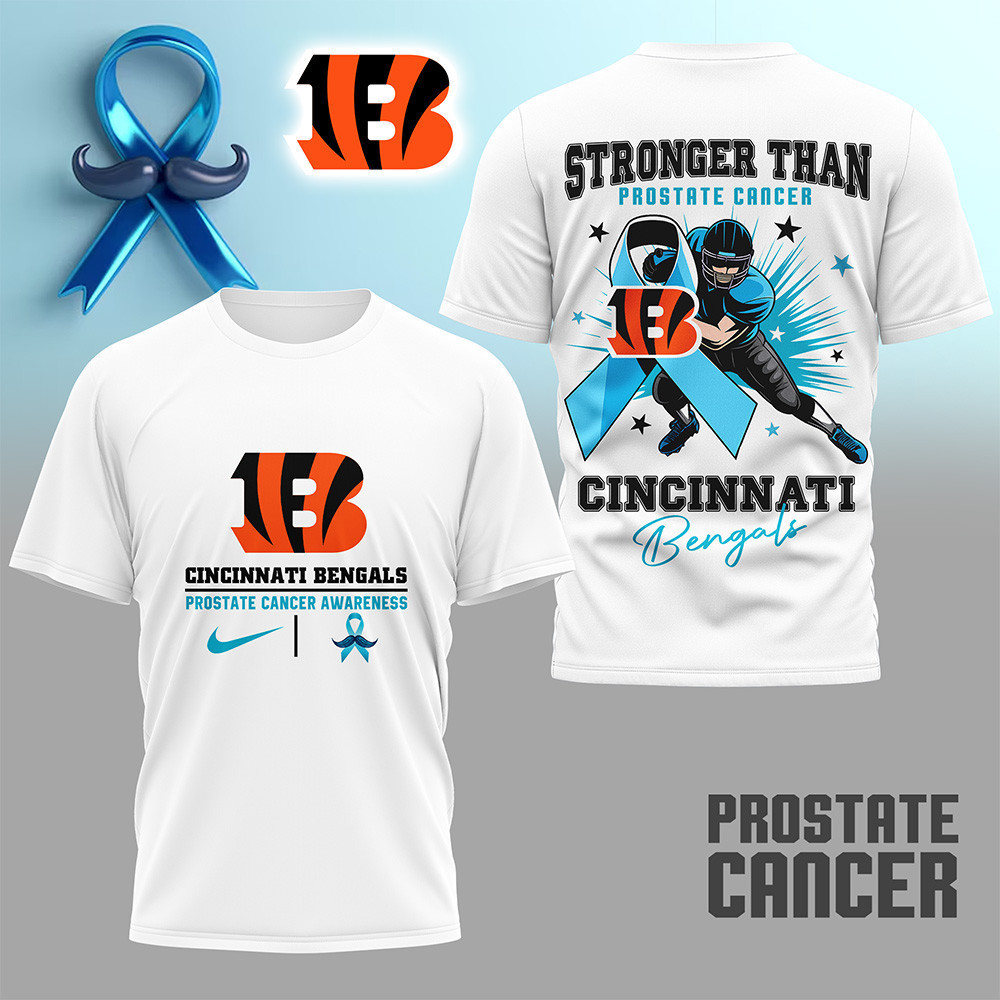 Cincinnati Bengals | Premium NFL Prostate Cancer Awareness Month Shirt HI