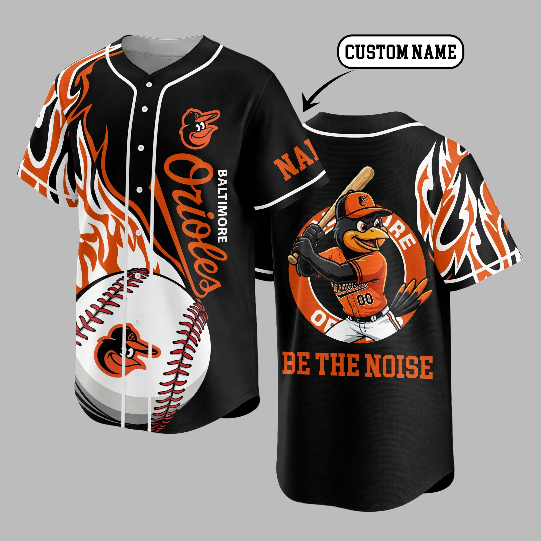 Baltimore Orioles | Premium MLB Flame Spirit Baseball Jersey