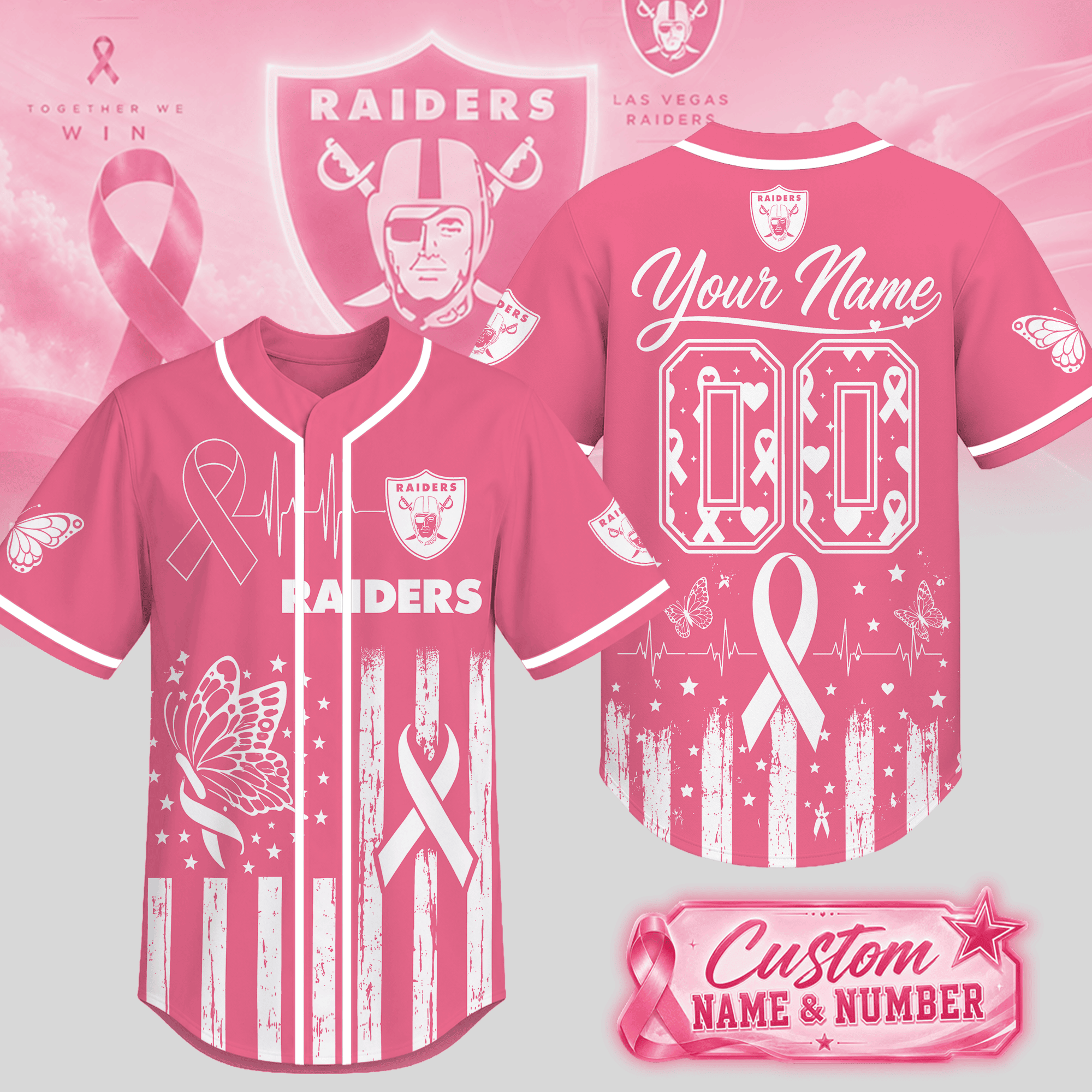 Las Vegas Raiders | Premium NFL Together We Win Jersey NTH1