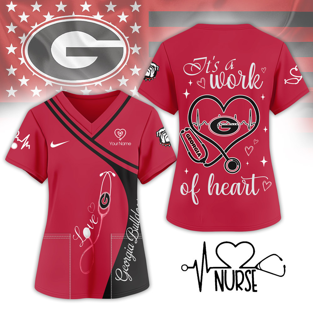 Georgia Bulldogs | Premium NCAA Nurse Pride 3D Shirt NY
