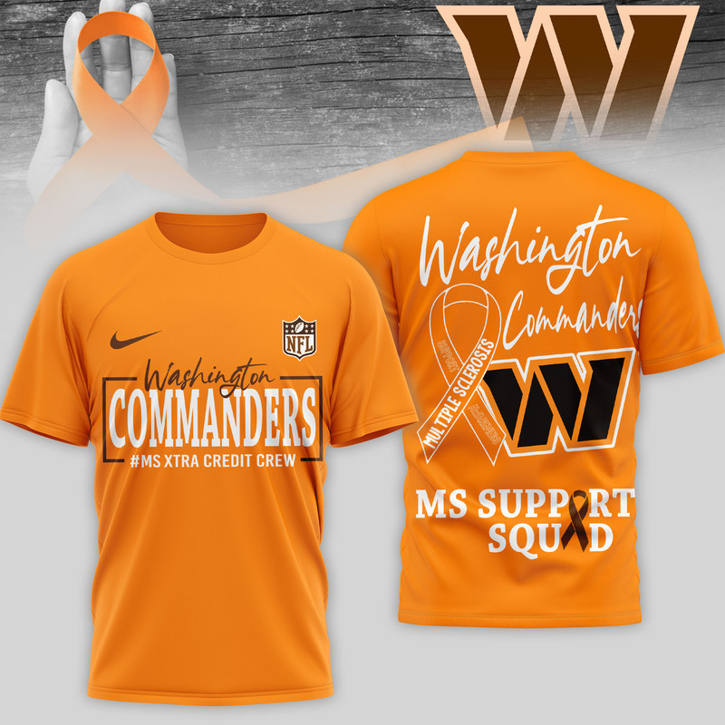 Washington Commanders | Premium NFL MS Support 3D T-Shirt HY