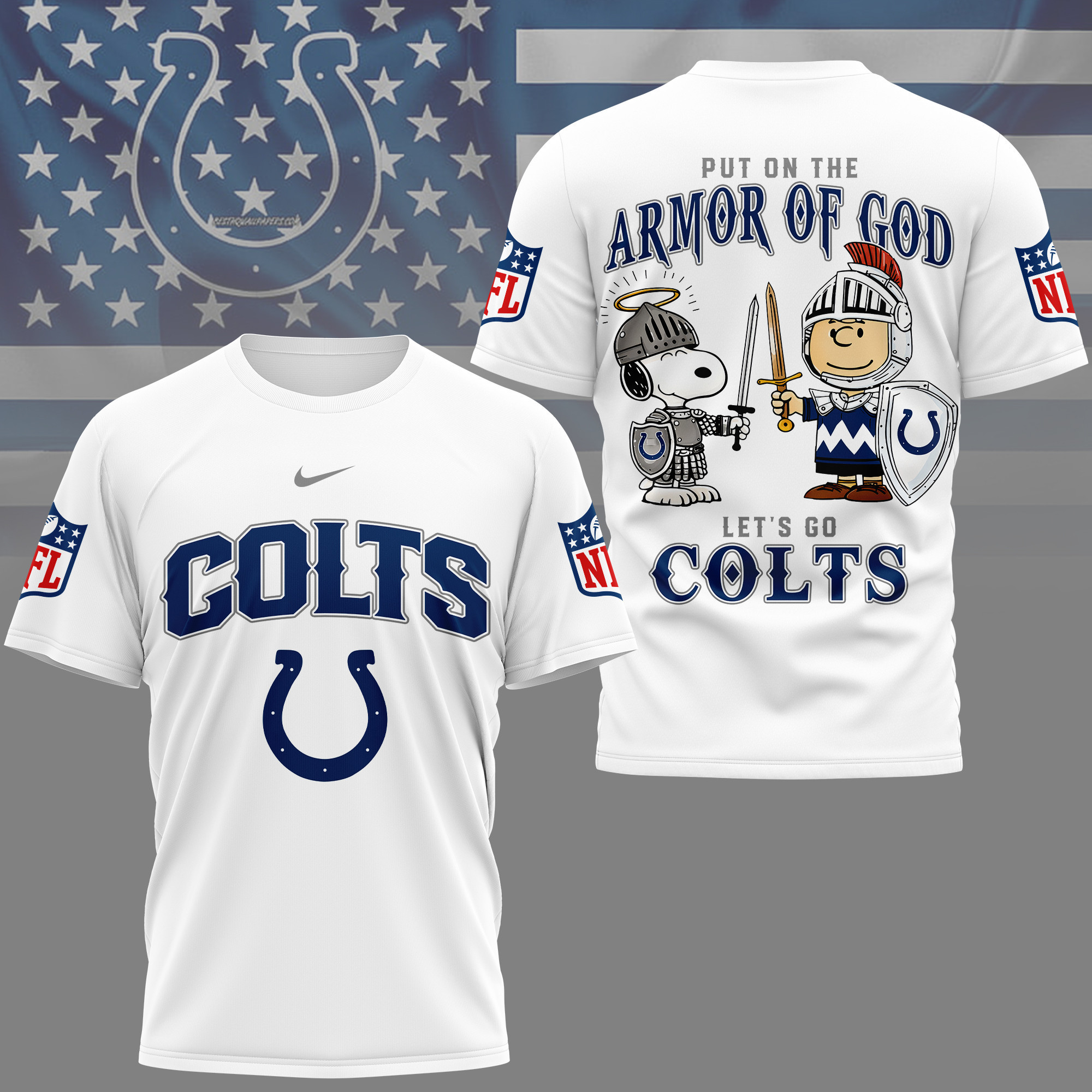 Indianapolis Colts | Premium NFL Armor of God 3D Shirt NY